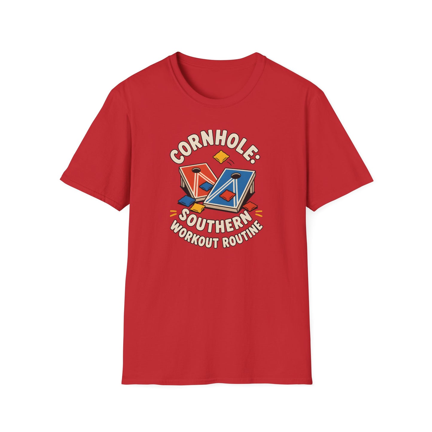 Cornhole Southern Workout Routine Fun Game T-Shirt