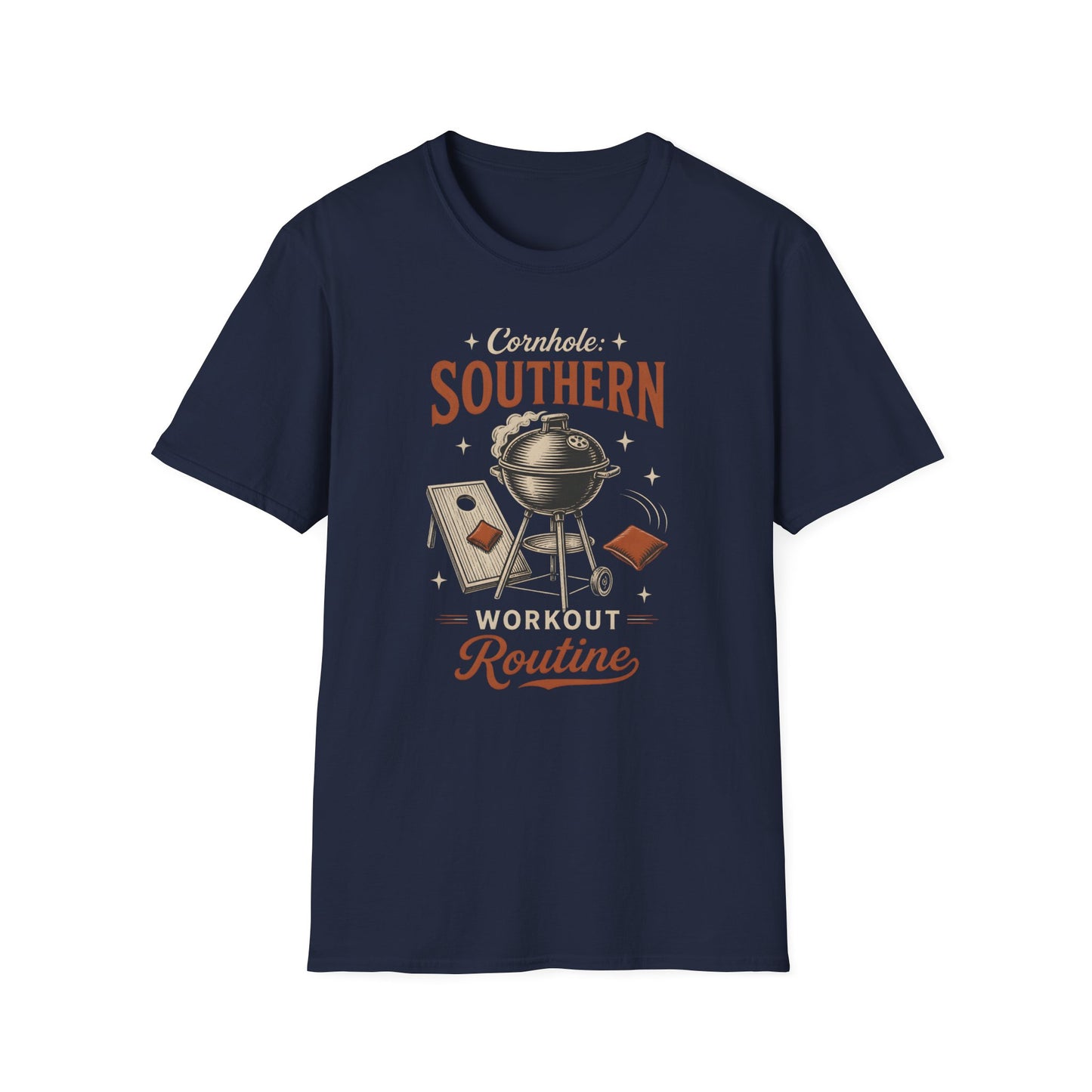 Cornhole Southern Workout Routine Fun Game T-Shirt