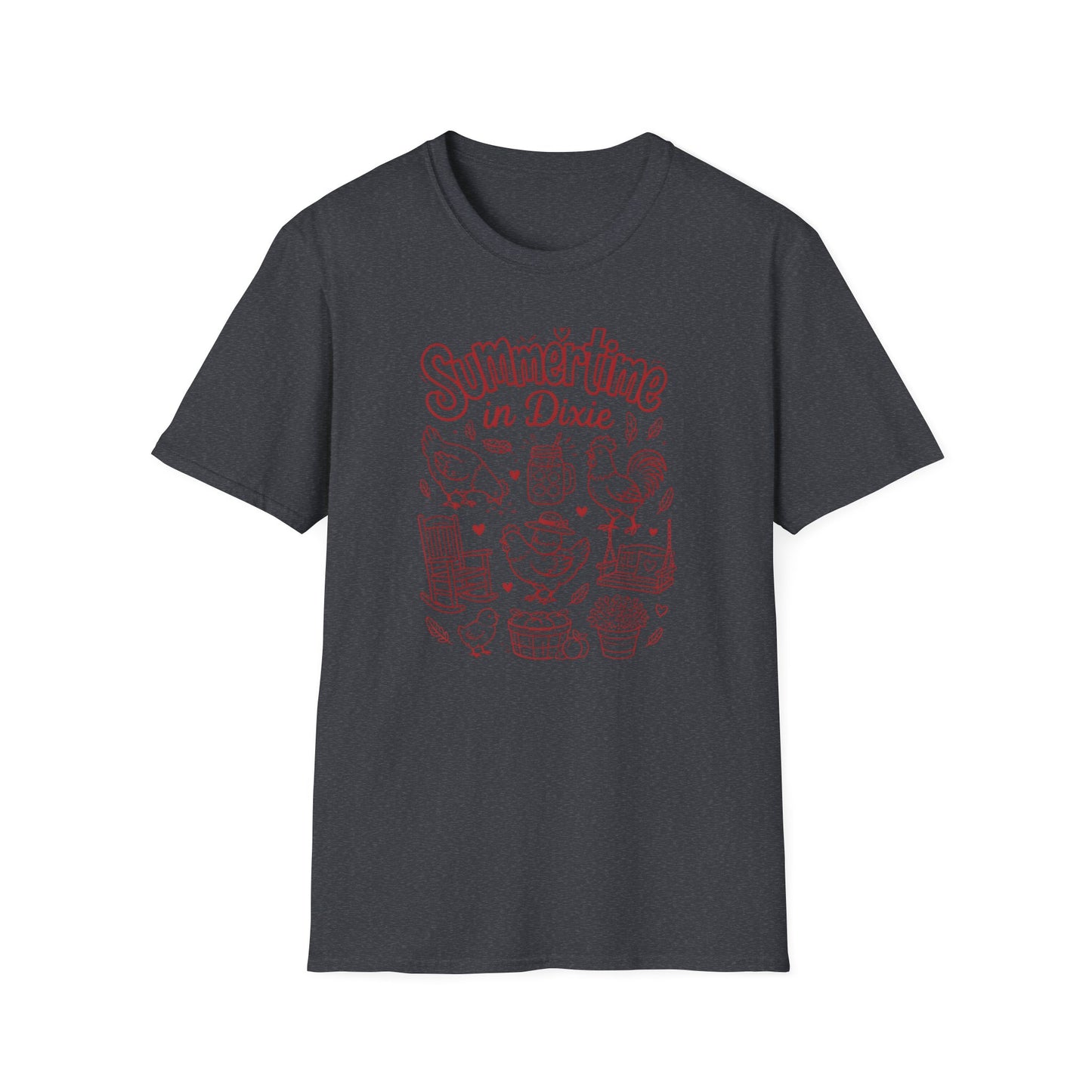 Summertime In Dixie Life With Chickens T-Shirt
