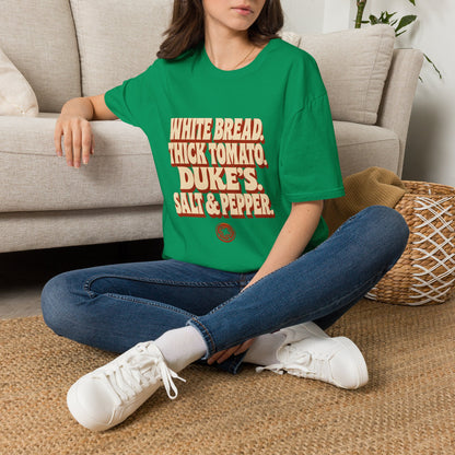 White Bread Thick Tomato Dukes Salt Pepper T-Shirt