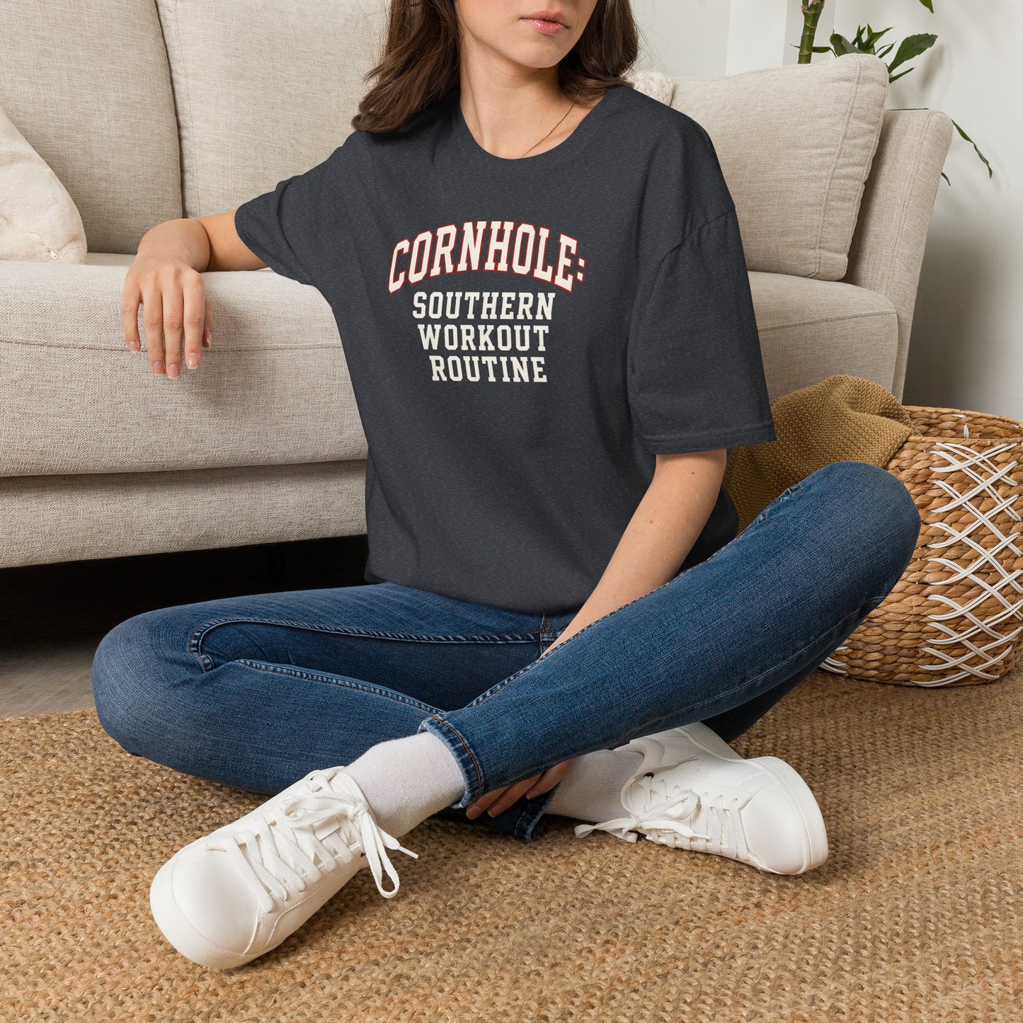 Cornhole Southern Workout Routine T-Shirt