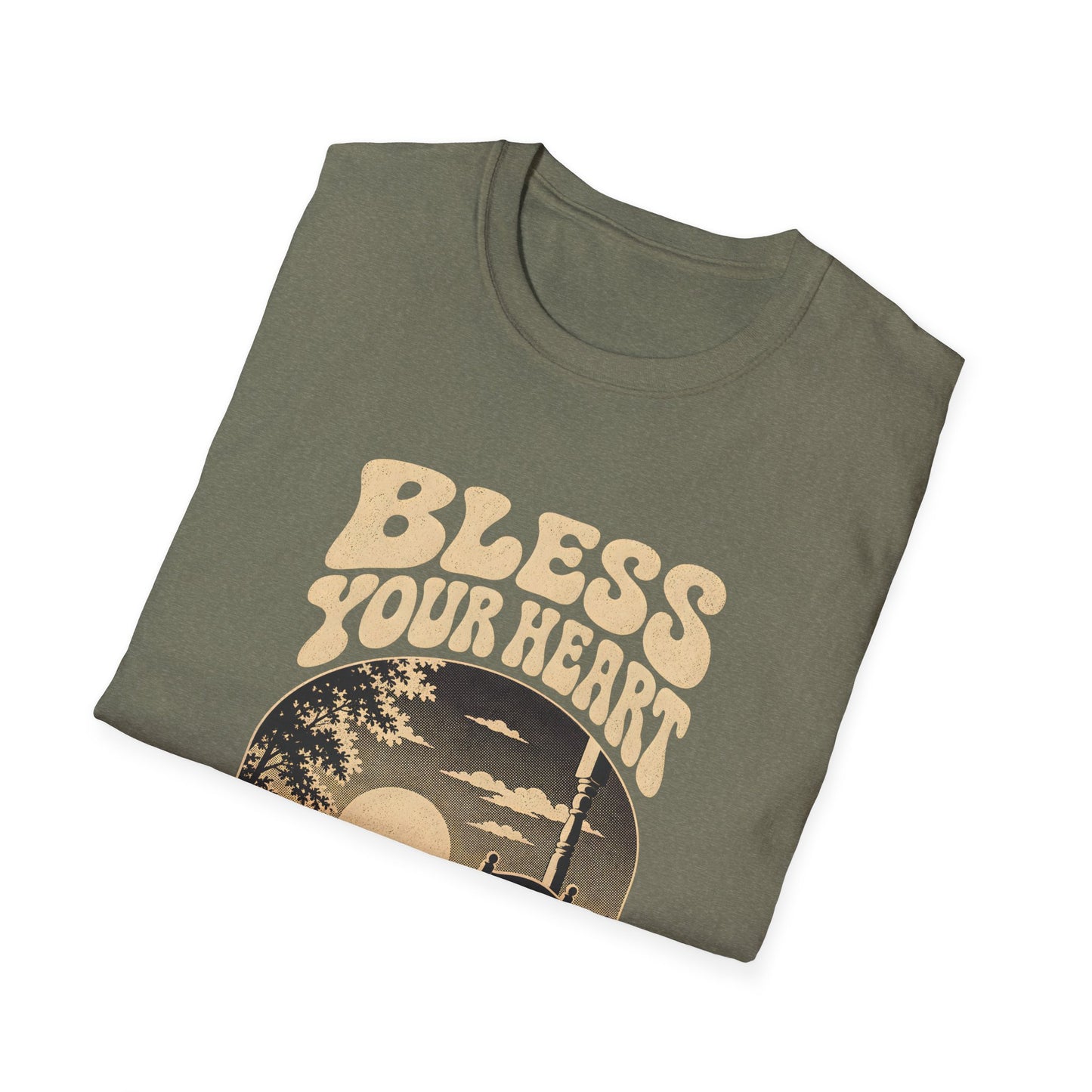 Bless Your Heart Southern Sunset Porch Graphic T-shirt