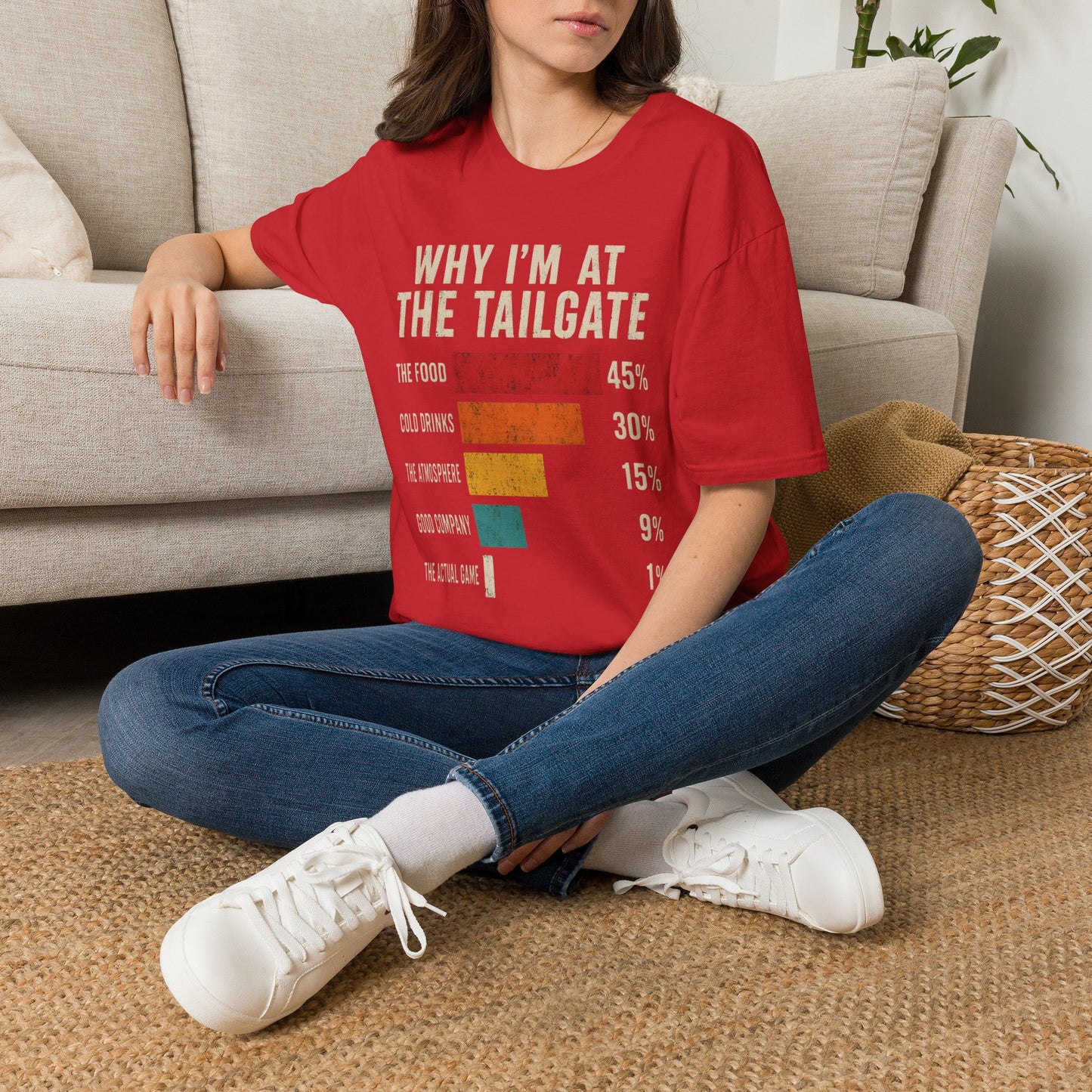 Why Im At The Tailgate Food Drinks Atmosphere T-Shirt