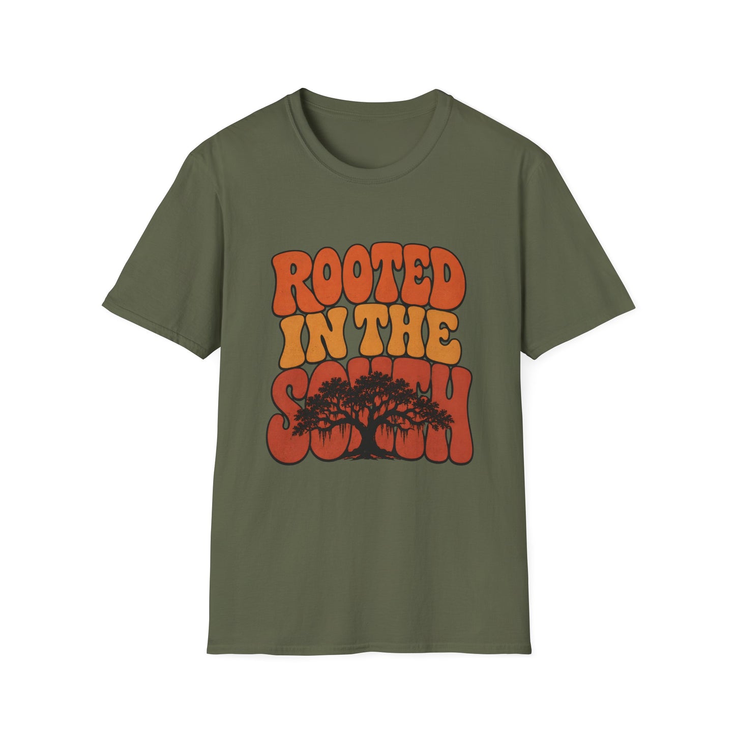 Rooted In The South Tree Silhouette T-Shirt