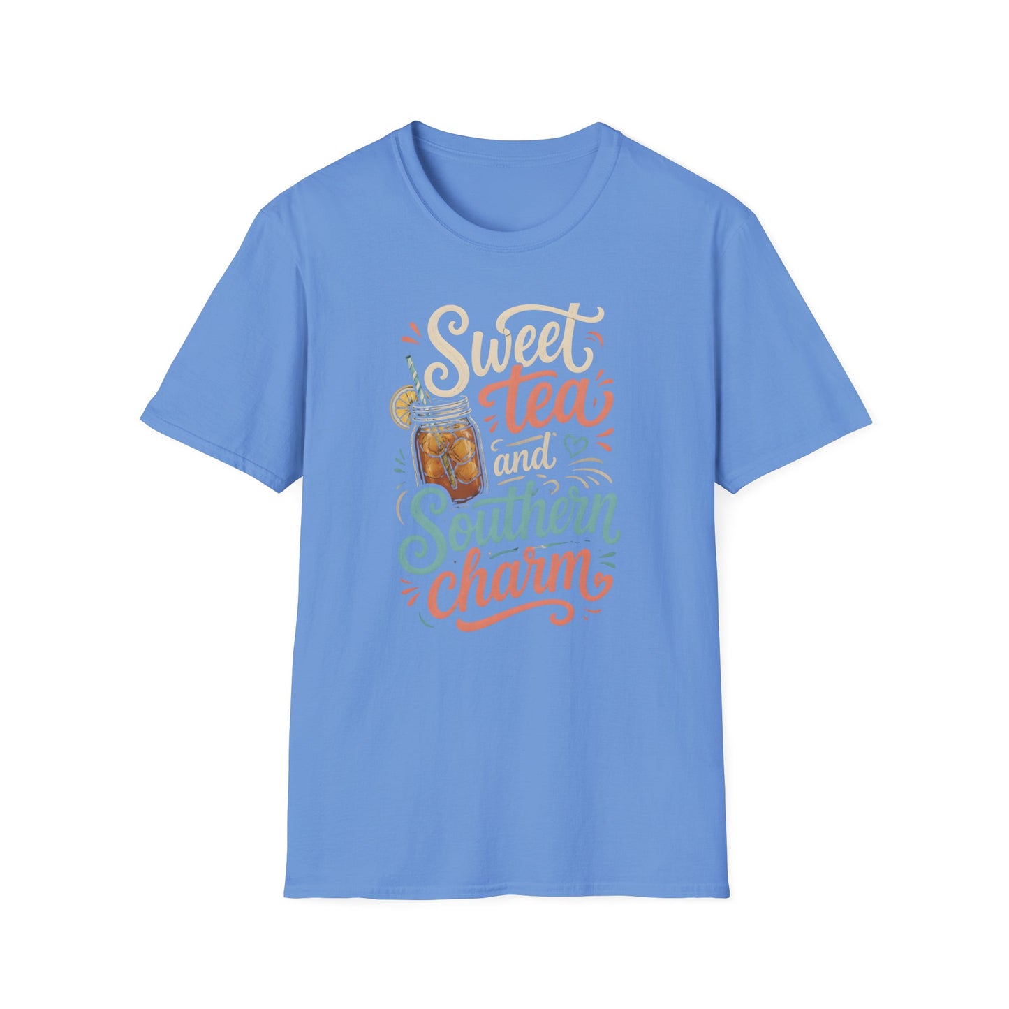 Sweet Tea Southern Charm Iced Tea Mason Jar Drink T-Shirt