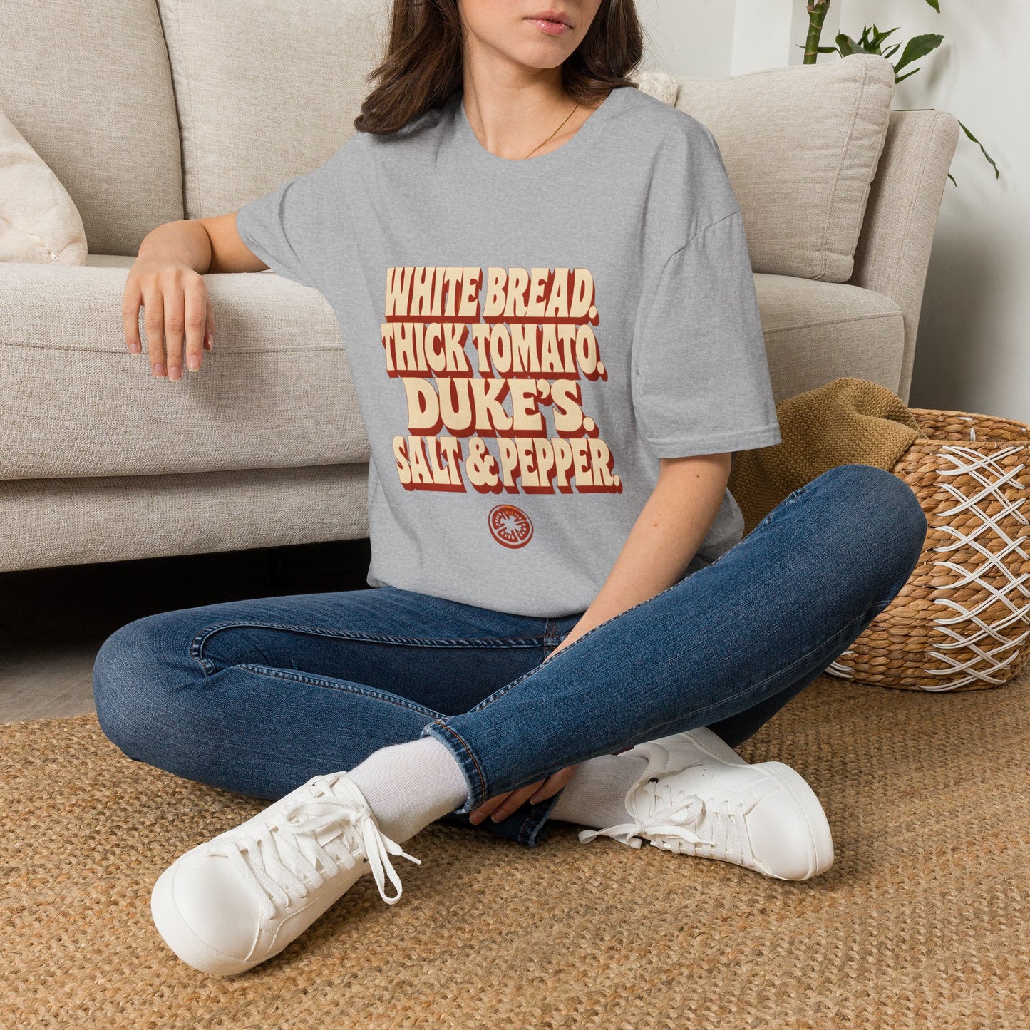 White Bread Thick Tomato Dukes Salt Pepper T-Shirt