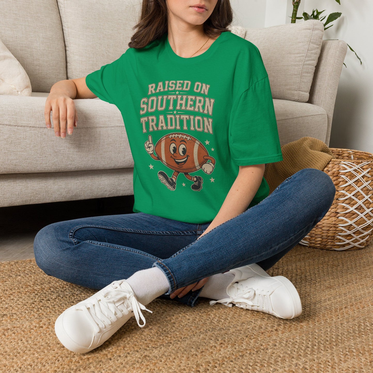 Raised On Southern Tradition Football Fan T-Shirt