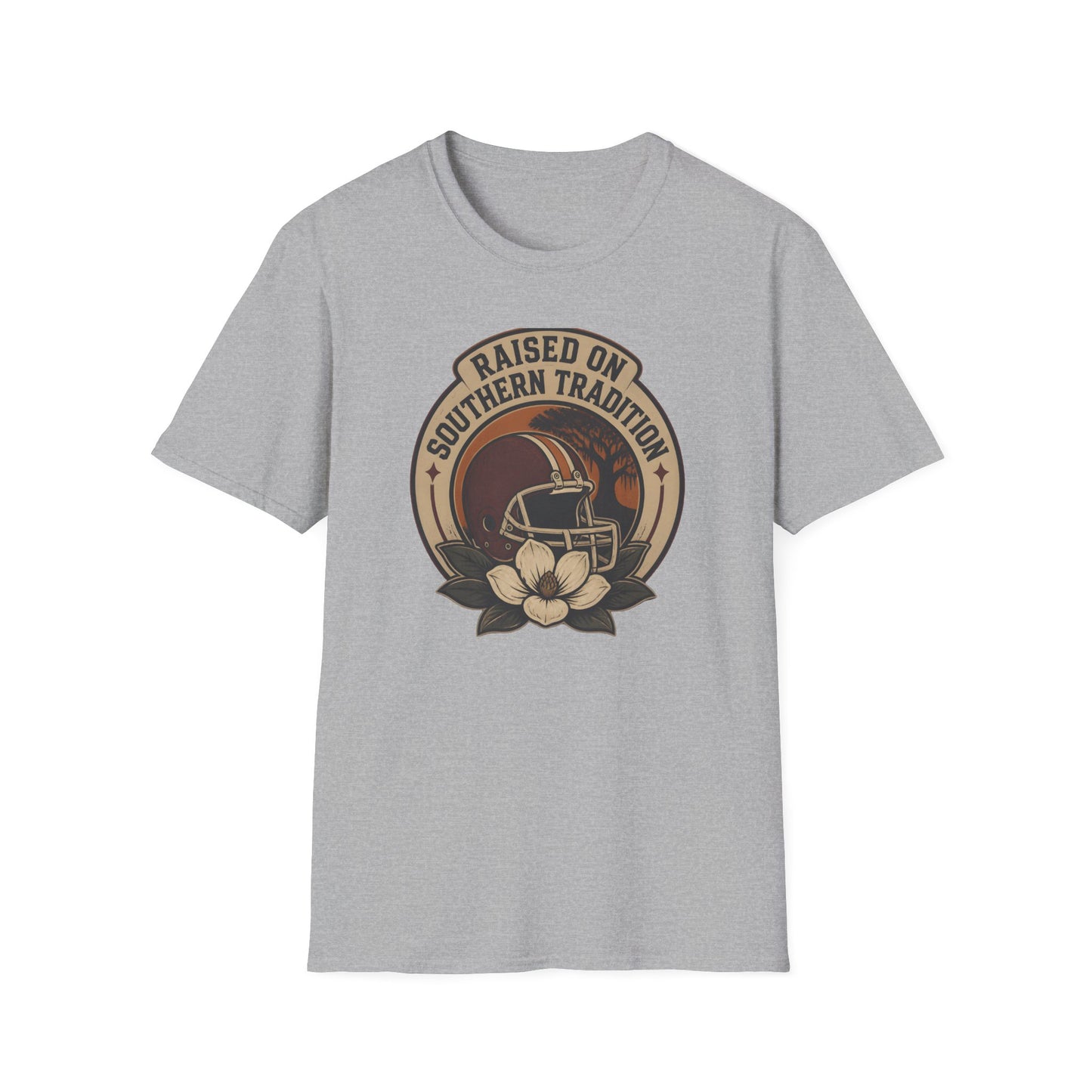 Raised On Southern Tradition Vintage Football Helmet T-Shirt
