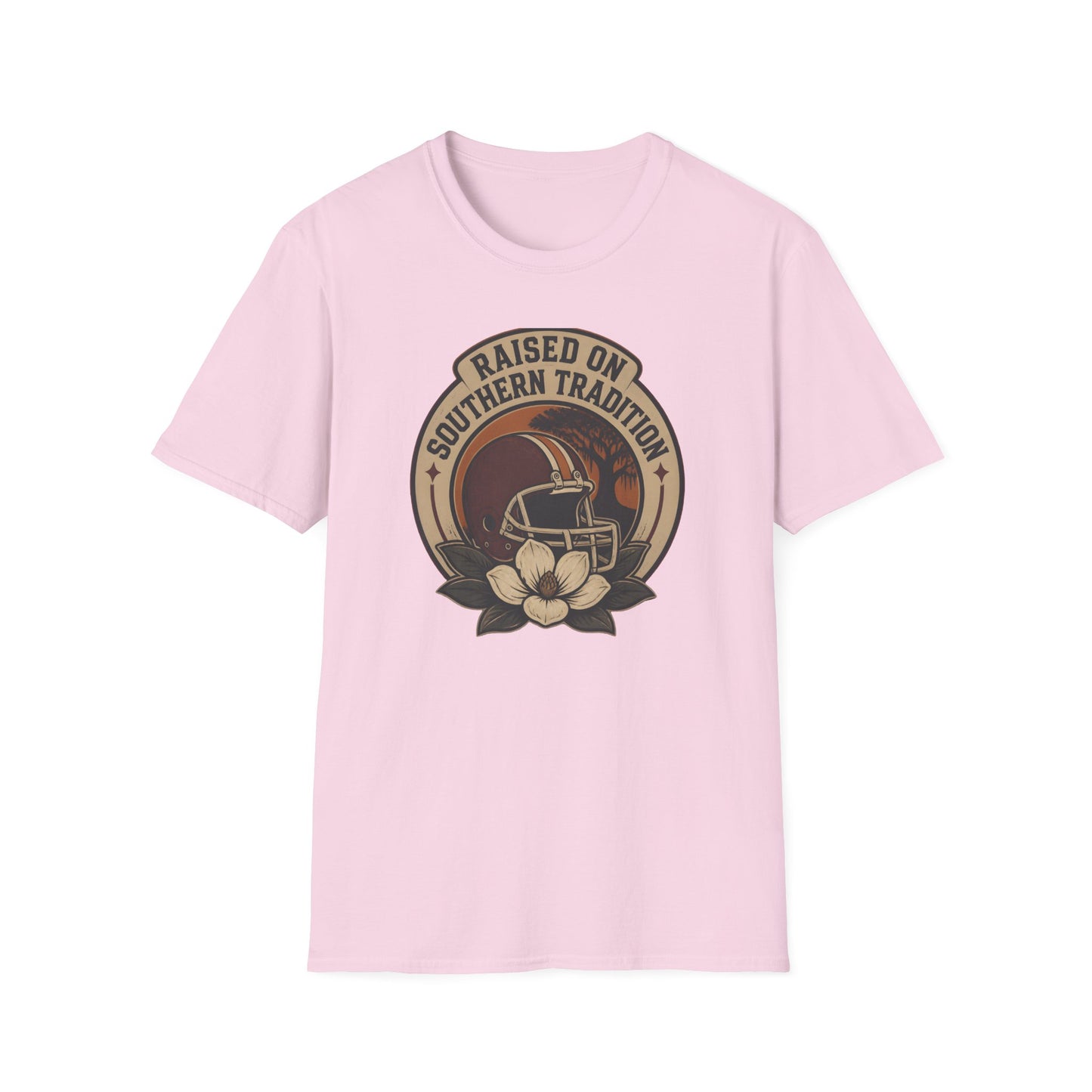 Raised On Southern Tradition Vintage Football Helmet T-Shirt