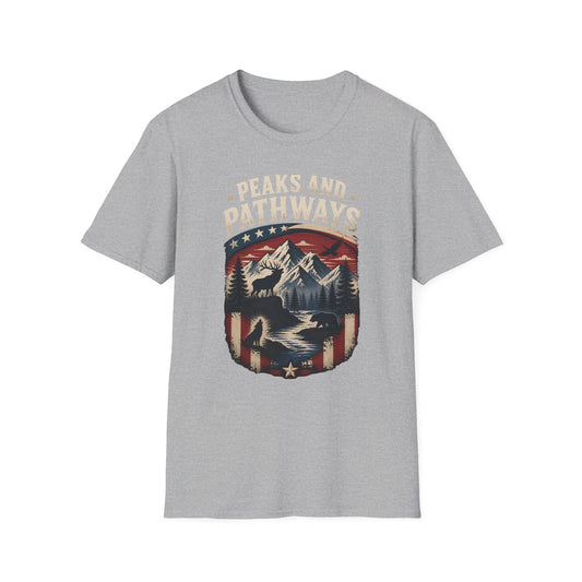 HomeGrown South Mountain Wildlife Nature Scenic Peaks Pathways Outdoor T-Shirt - Premium Graphic Tee View 2