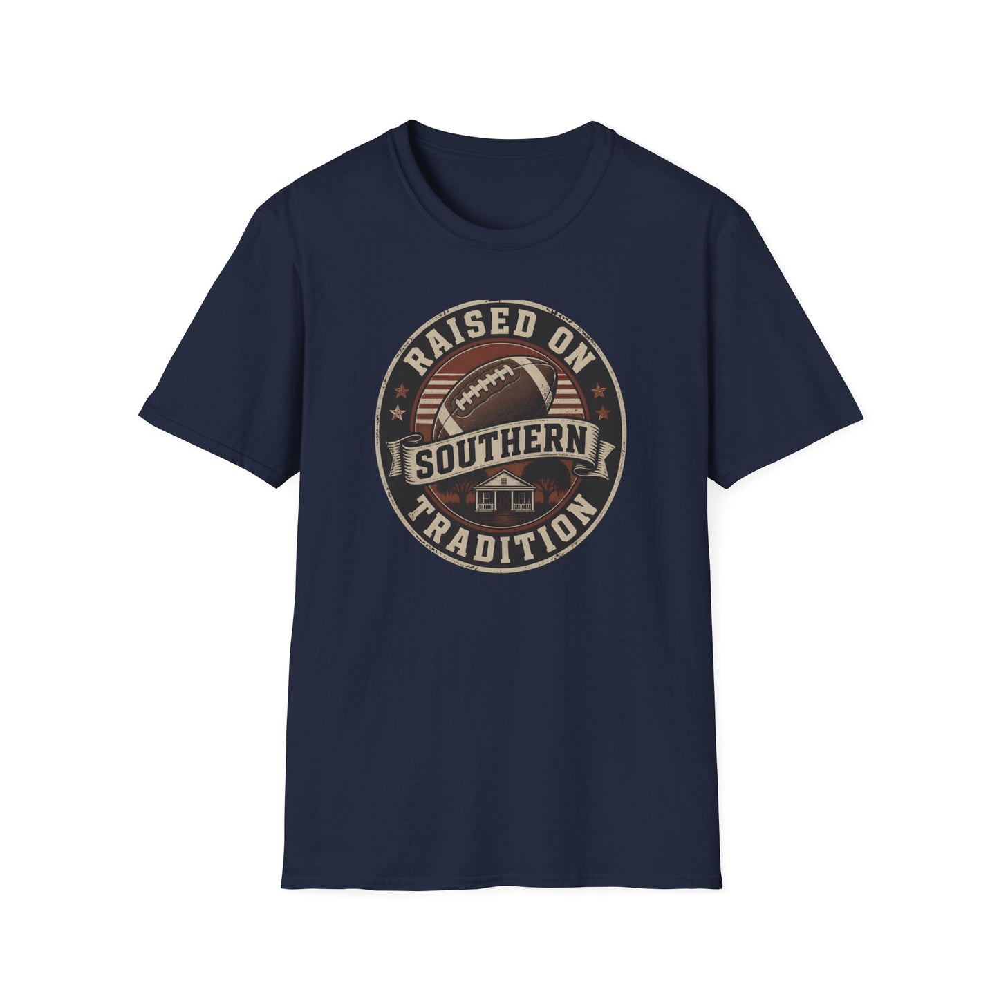 Raised On Southern Tradition Football Heritage T-Shirt