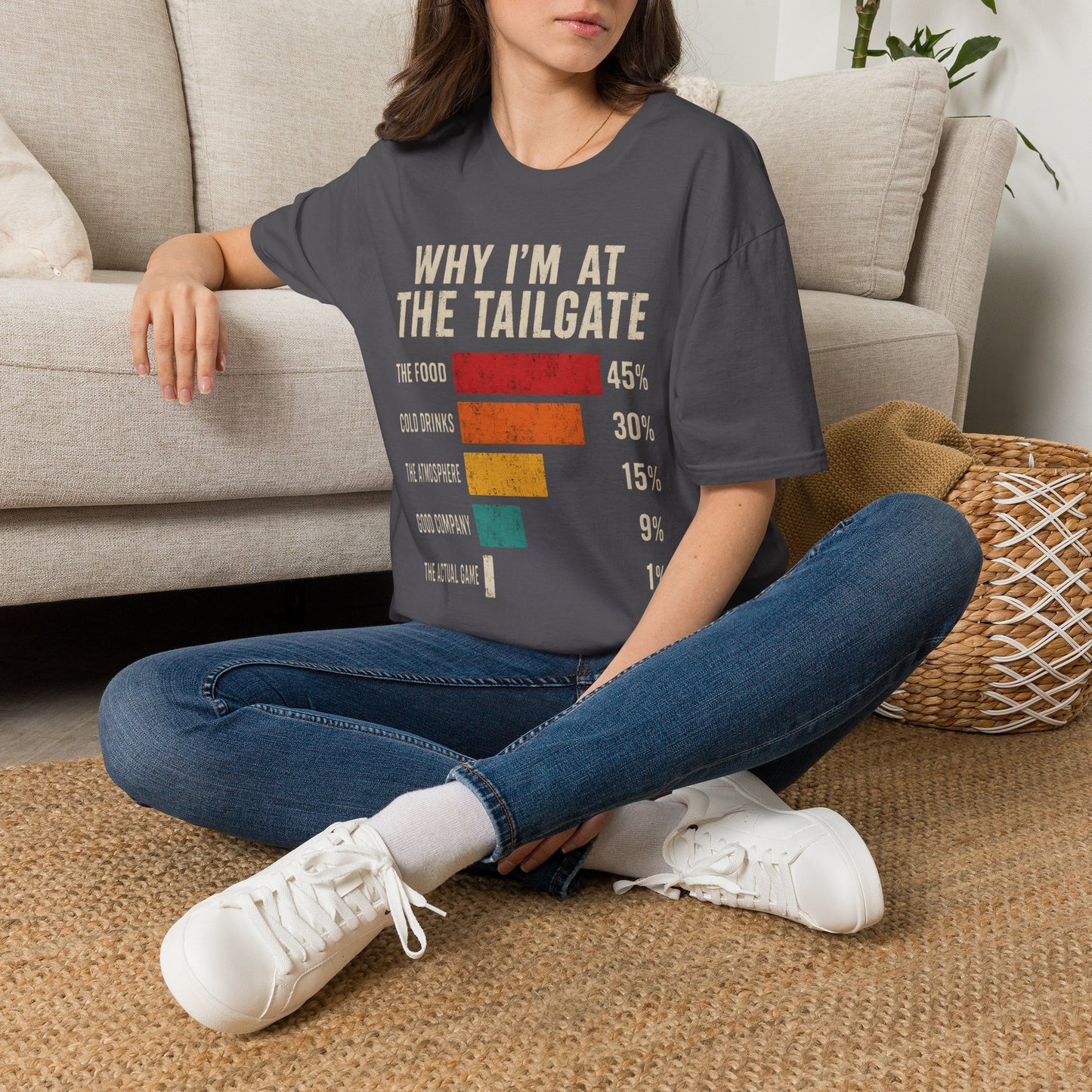 Why Im At The Tailgate Food Drinks Atmosphere T-Shirt