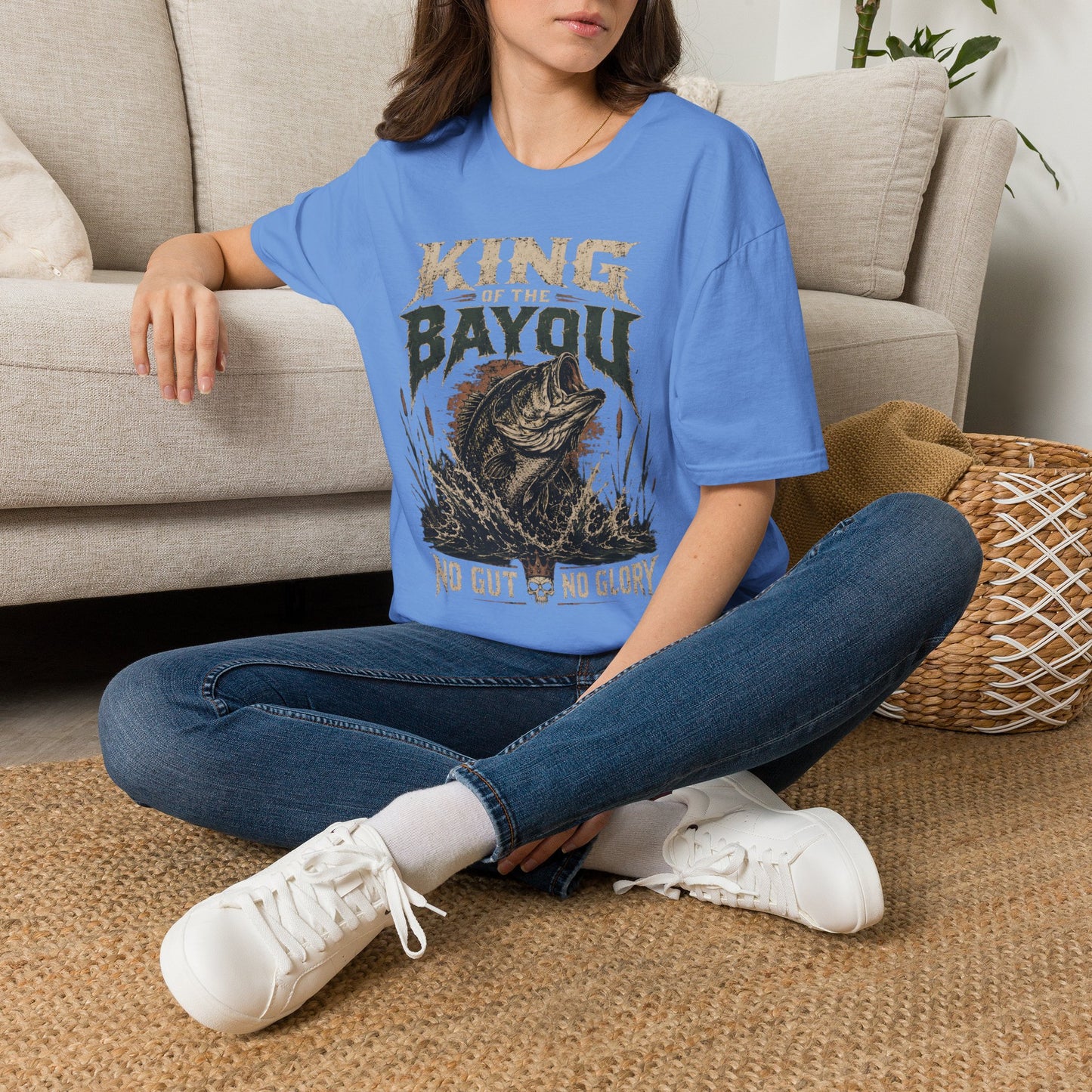 King Of The Bayou Fishing No Gut No Glory T-Shirt