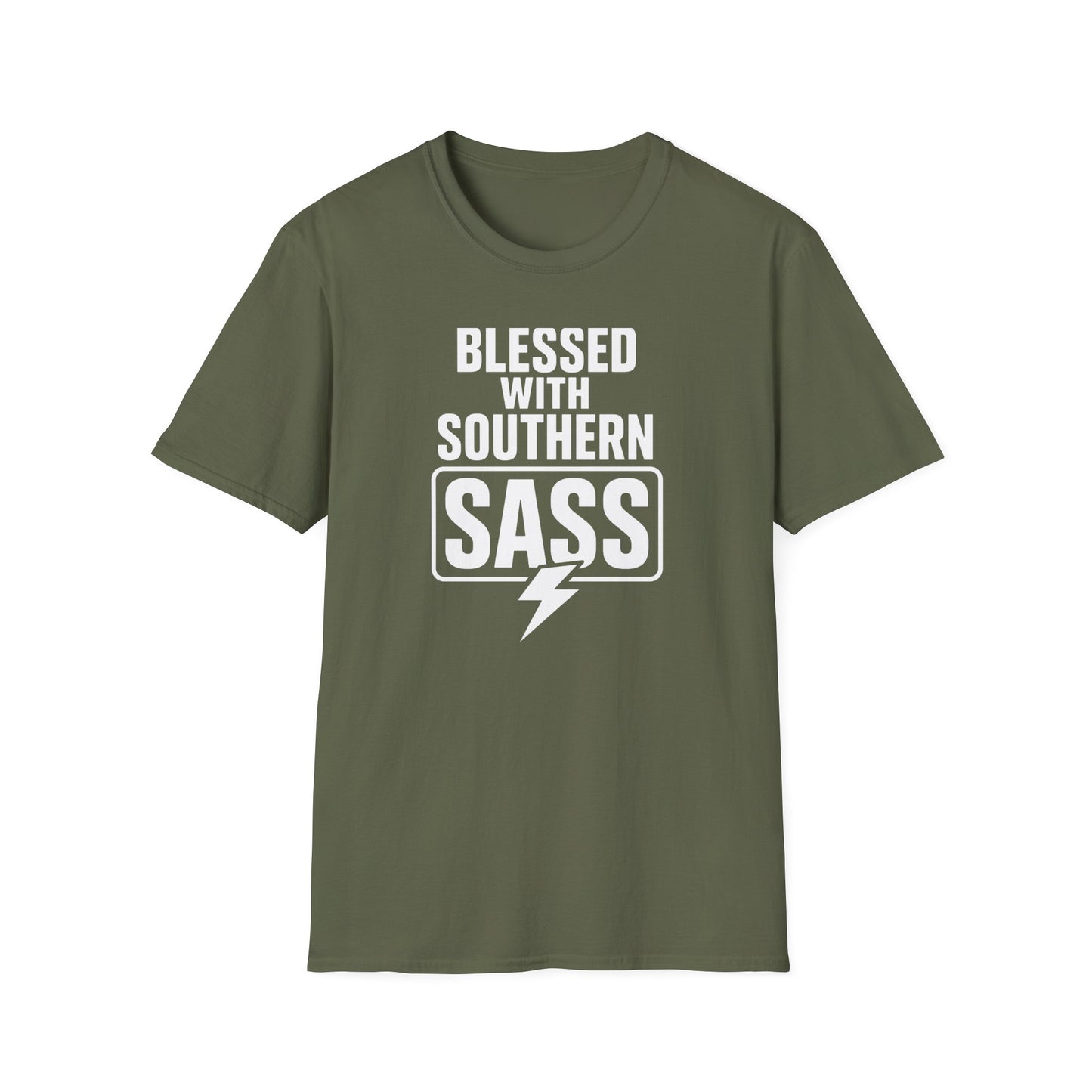 Blessed With Southern Sass Lightning Bolt T-Shirt