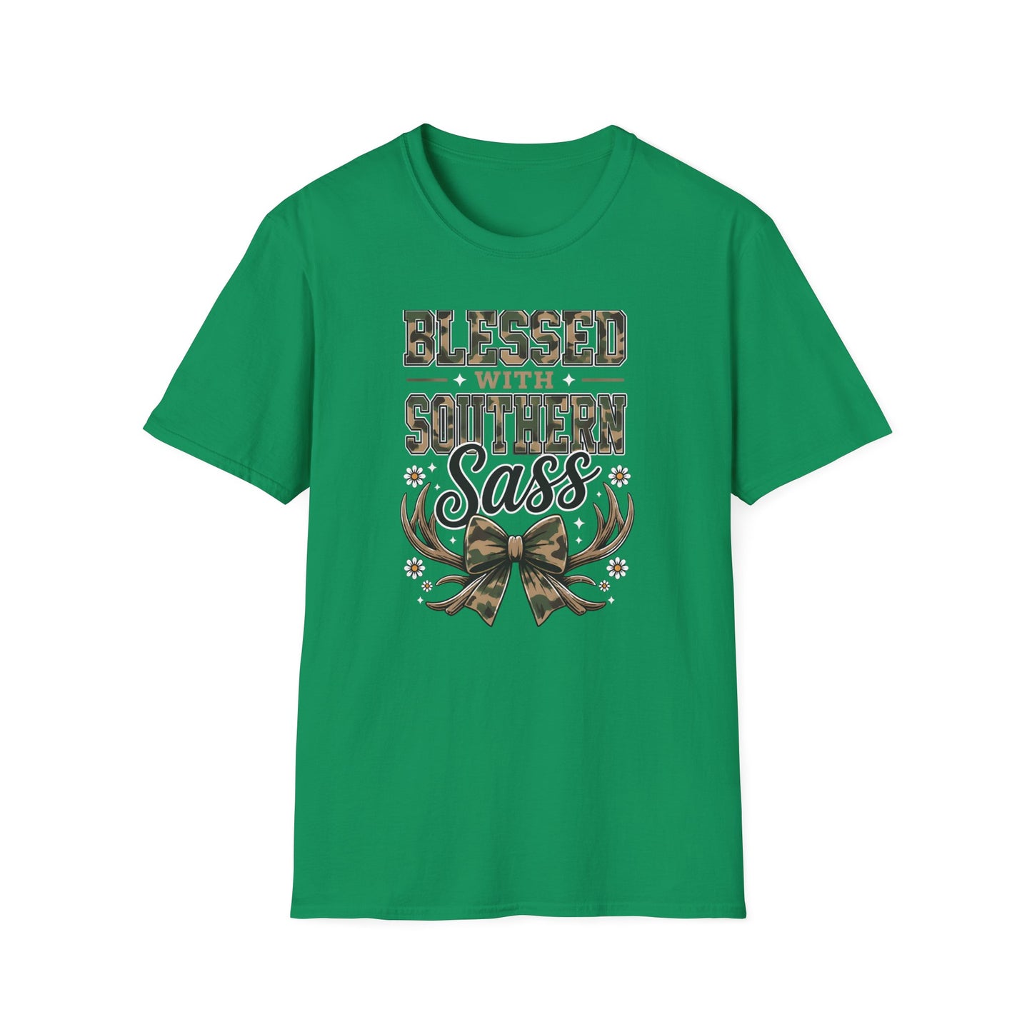 Blessed With Southern Sass Camouflage T-Shirt