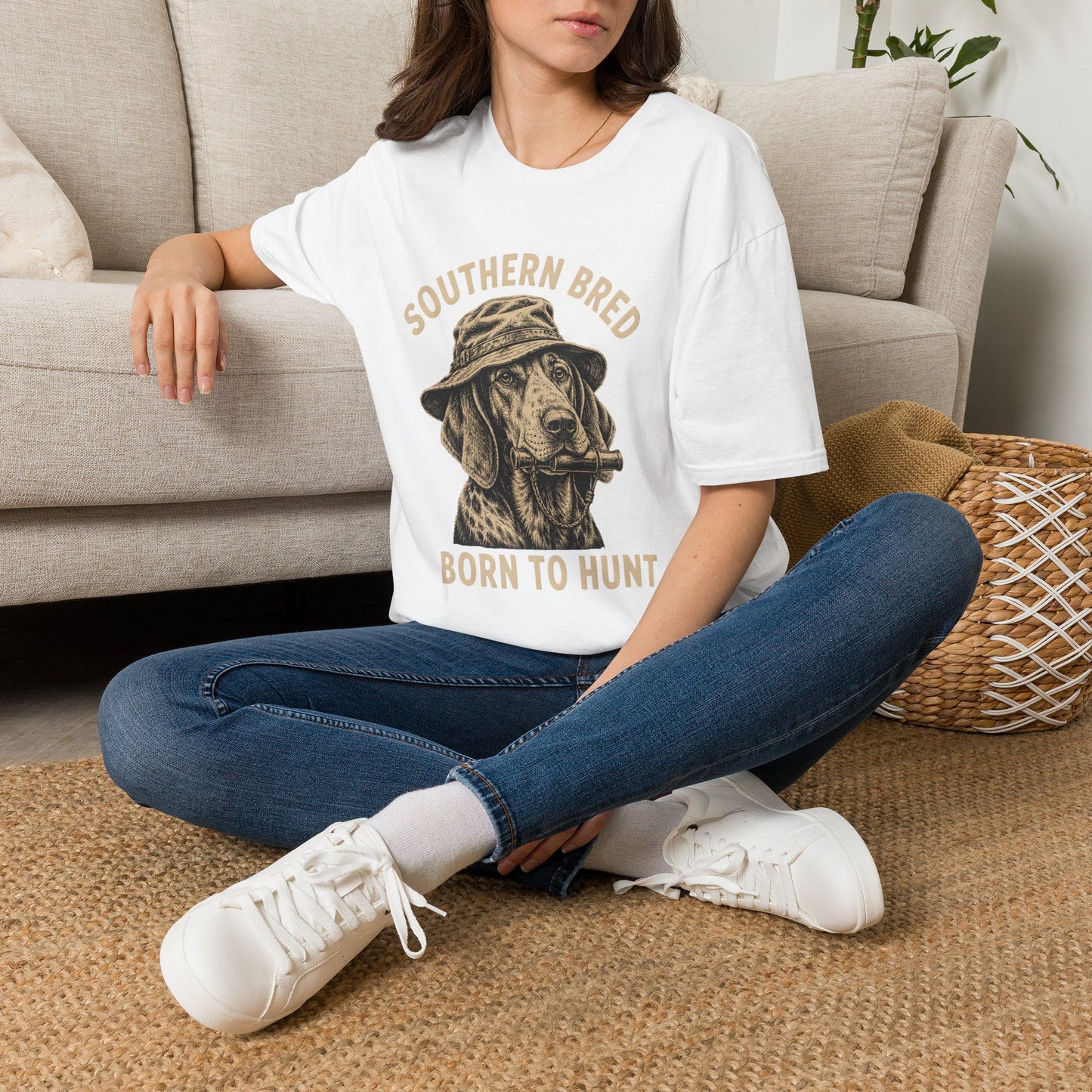 Southern Bred Born To Hunt Dog Lover T-Shirt