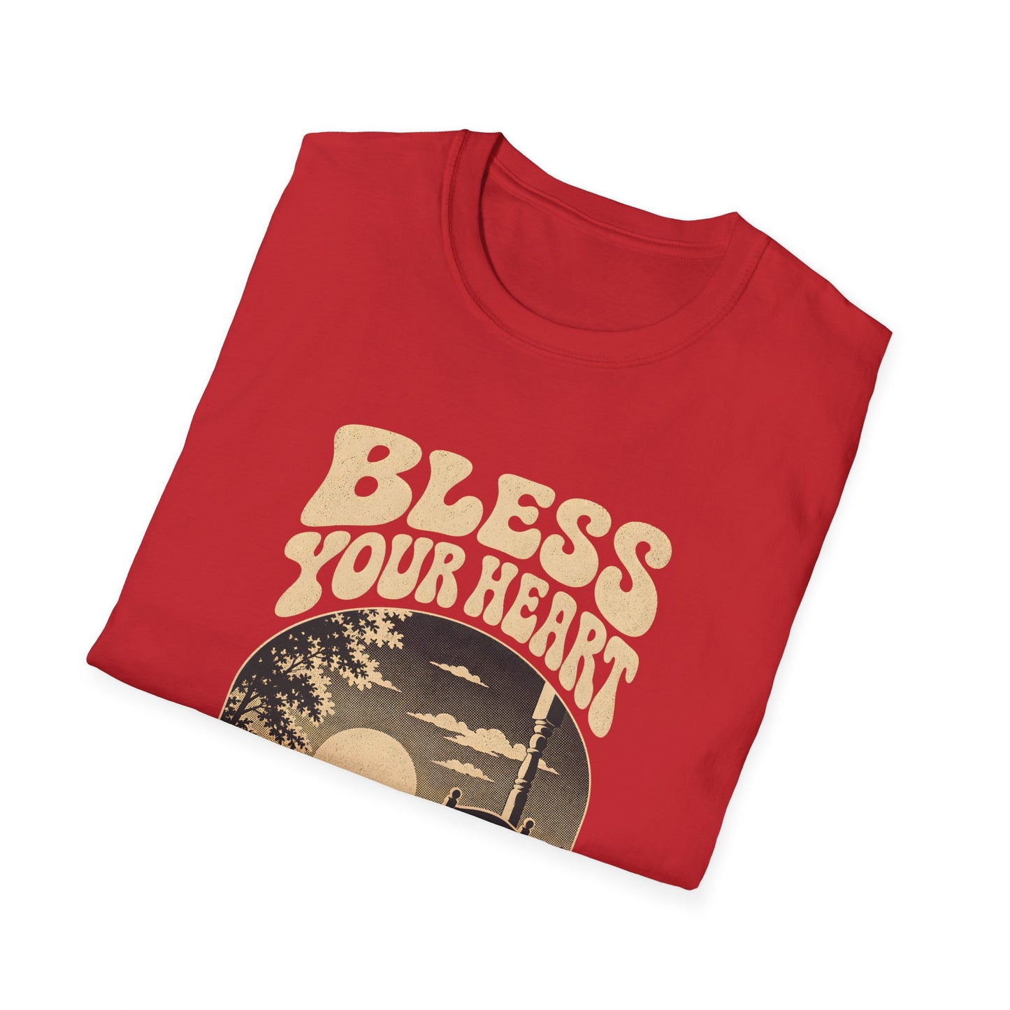 Bless Your Heart Southern Sunset Porch Graphic T-shirt