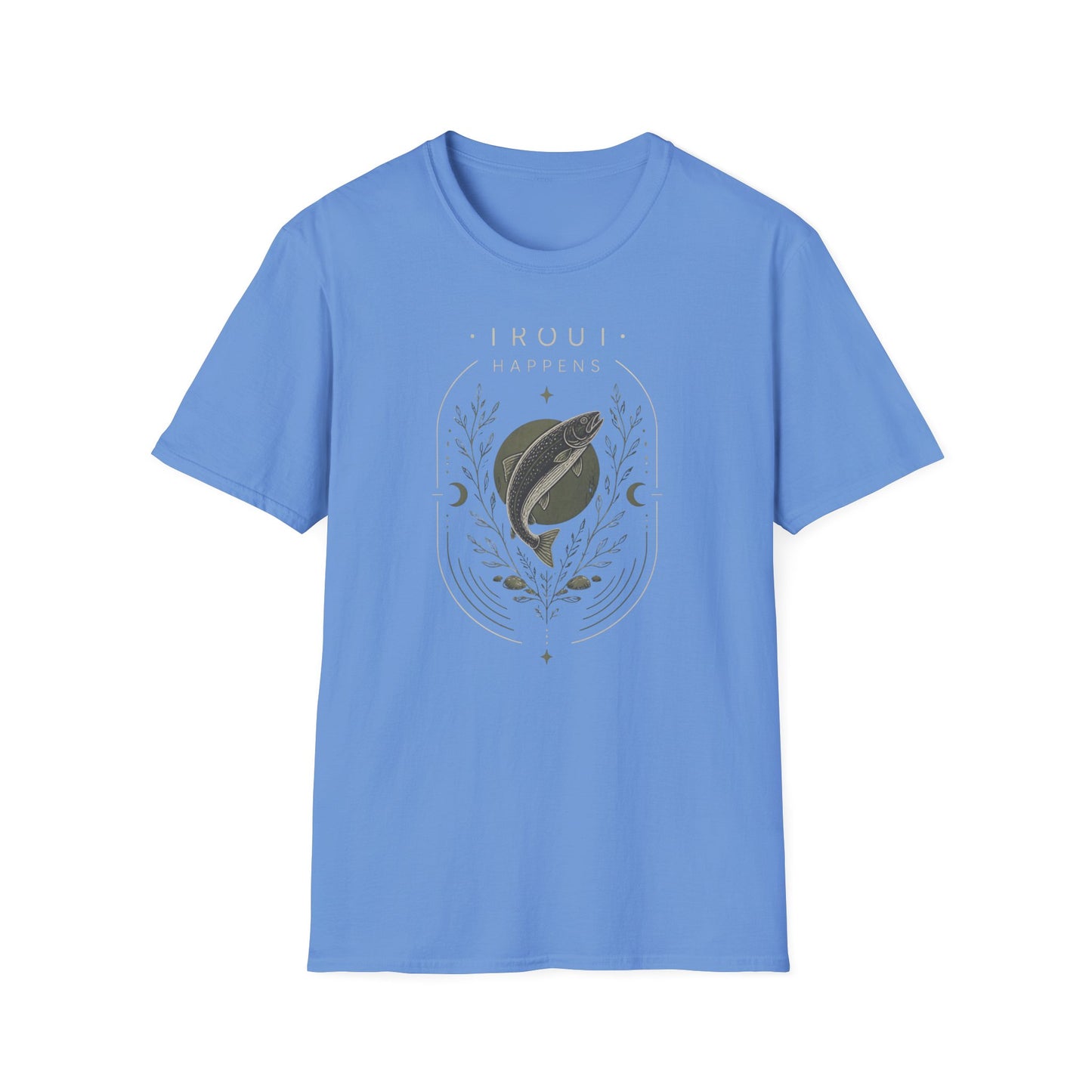 Trout Happens Fishing Lover Fisherman Outdoor Nature T-Shirt