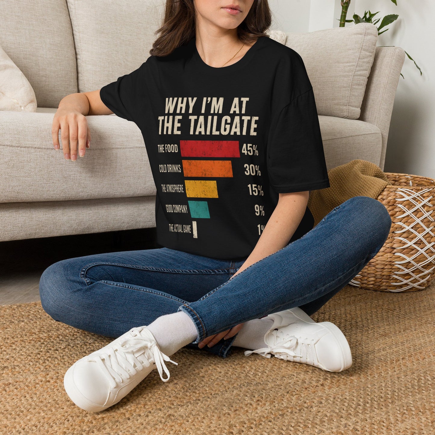Why Im At The Tailgate Food Drinks Atmosphere T-Shirt