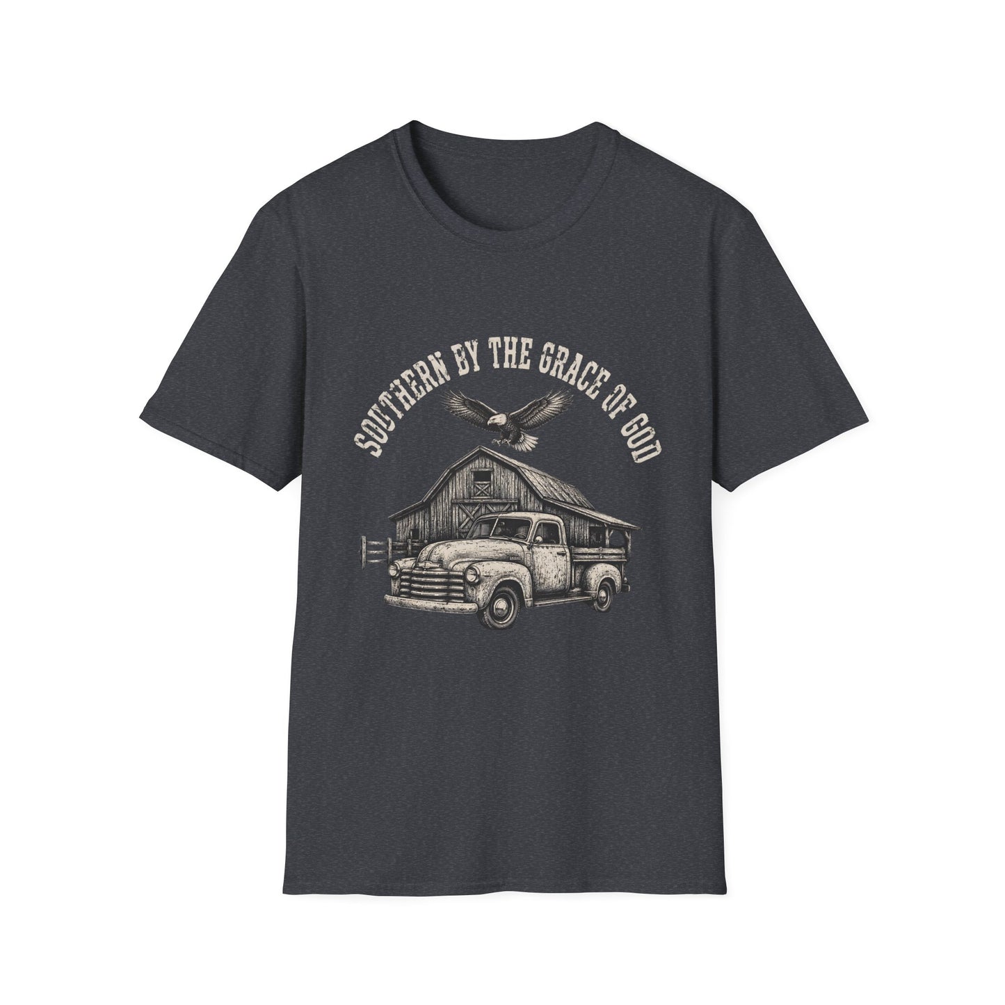 Southern By The Grace Of God Vintage Truck Barn T-Shirt