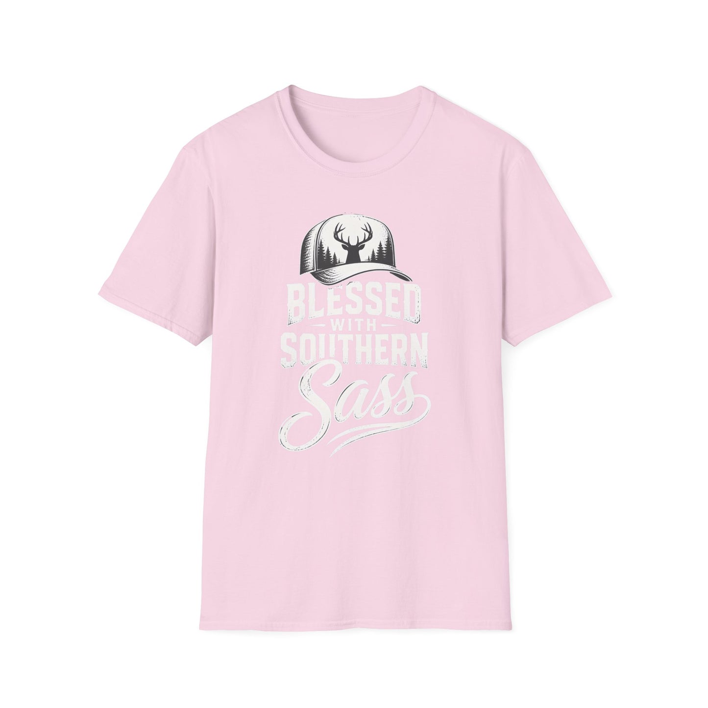 Blessed With Southern Sass Deer Hat T-Shirt