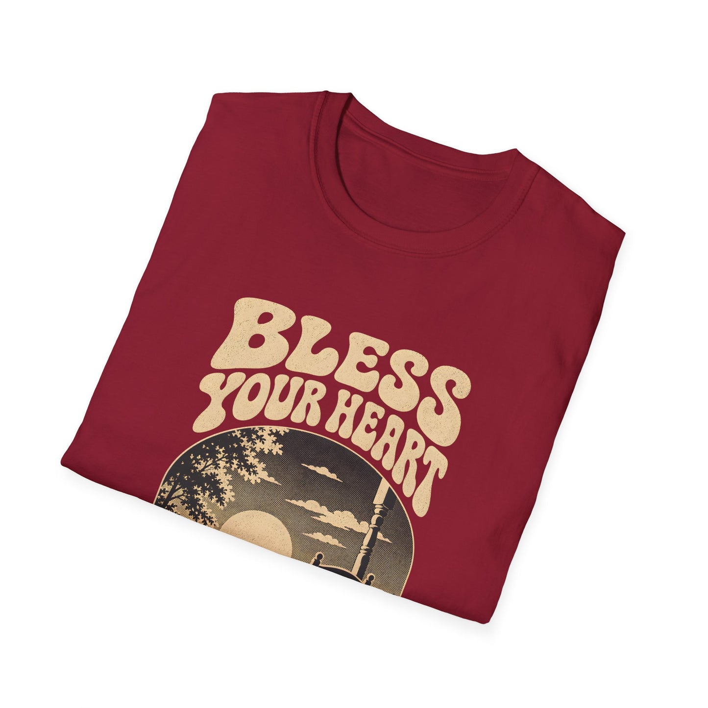Bless Your Heart Southern Sunset Porch Graphic T-shirt