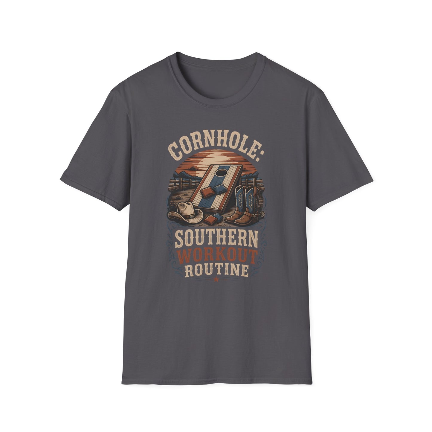 Cornhole Southern Workout Routine T-Shirt