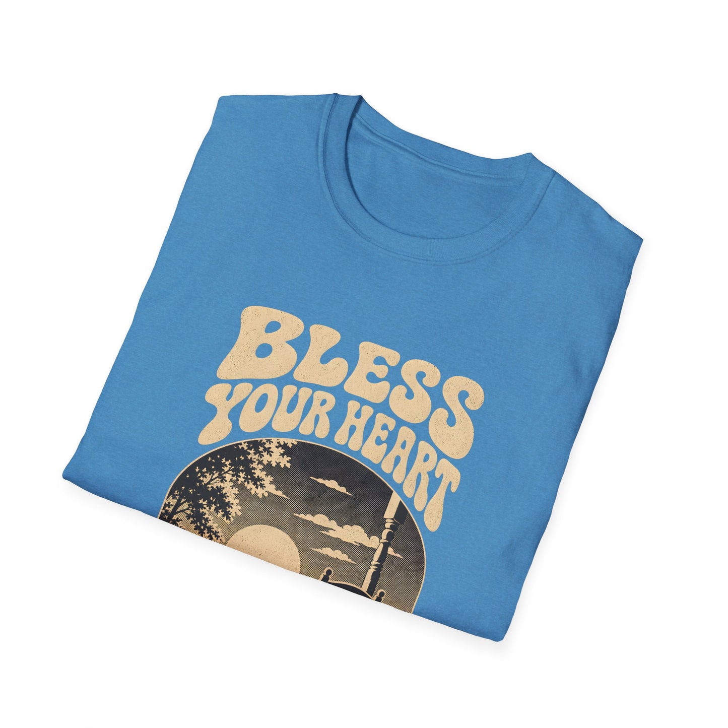 Bless Your Heart Southern Sunset Porch Graphic T-shirt