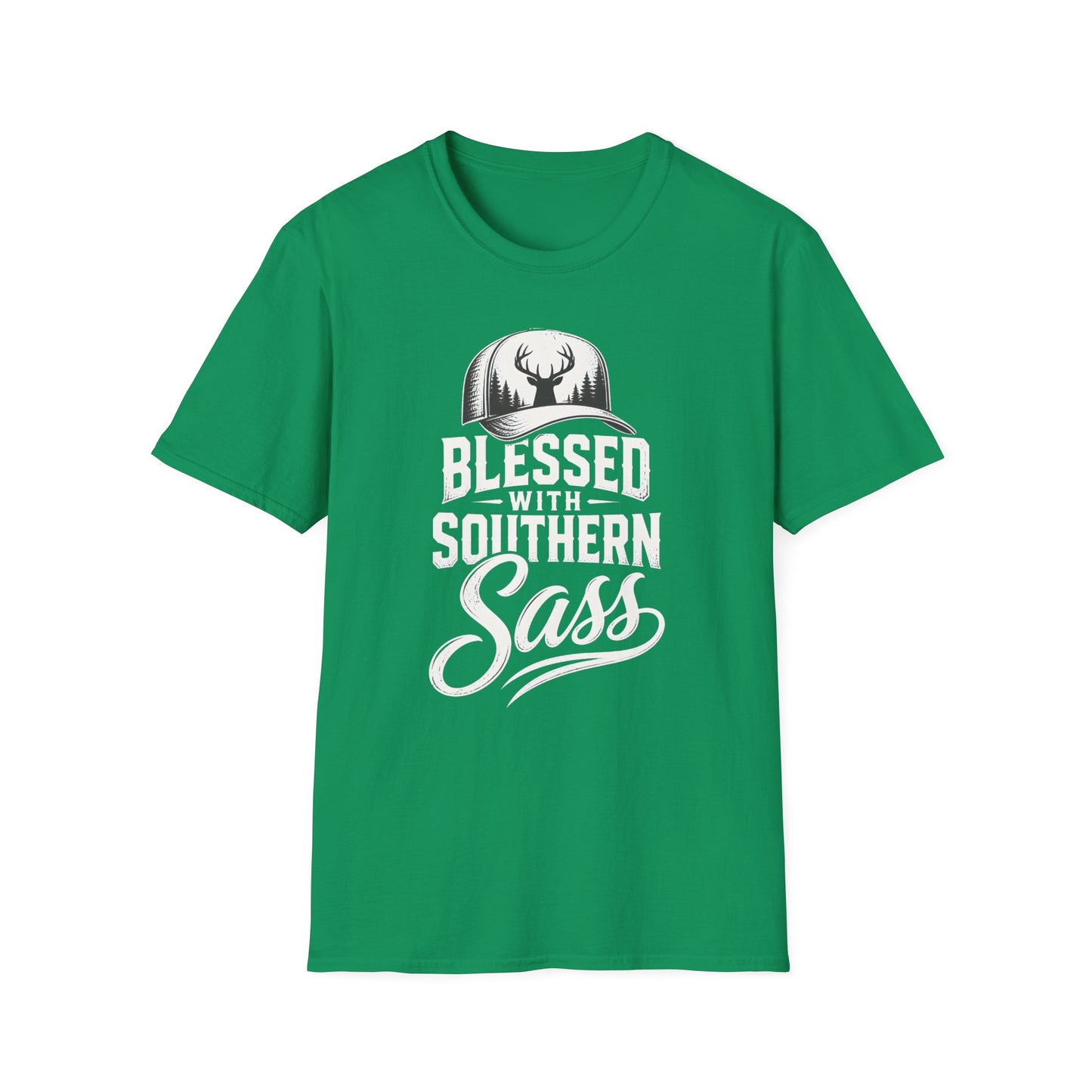 Blessed With Southern Sass Deer Hat T-Shirt