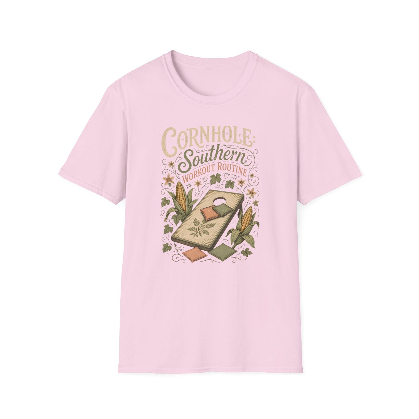 Cornhole Southern Workout Routine Fun Game T-Shirt