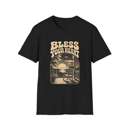 Bless Your Heart Southern Sunset Porch Graphic T-shirt - HomeGrown South Graphic Tee (View 5)