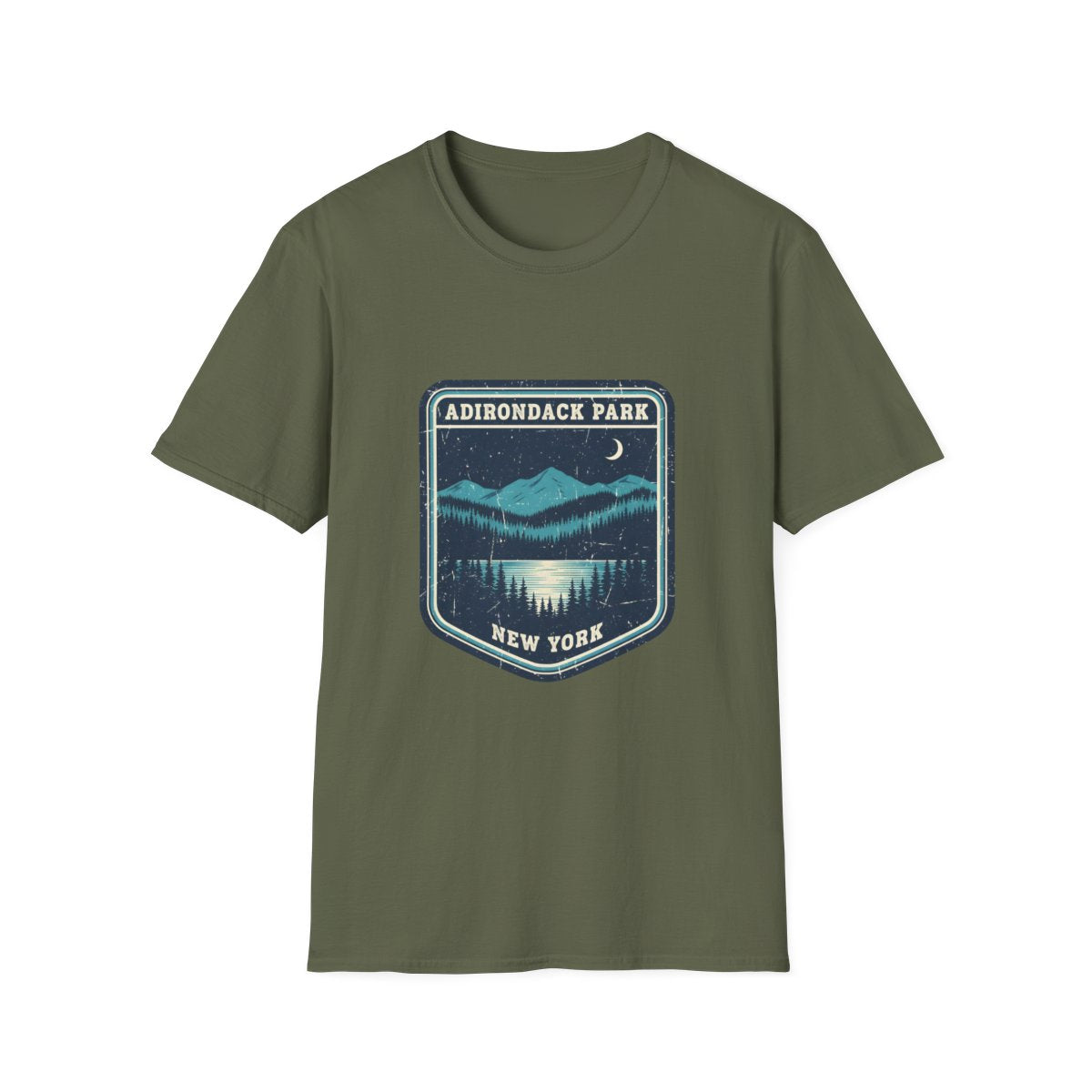military green front mockup