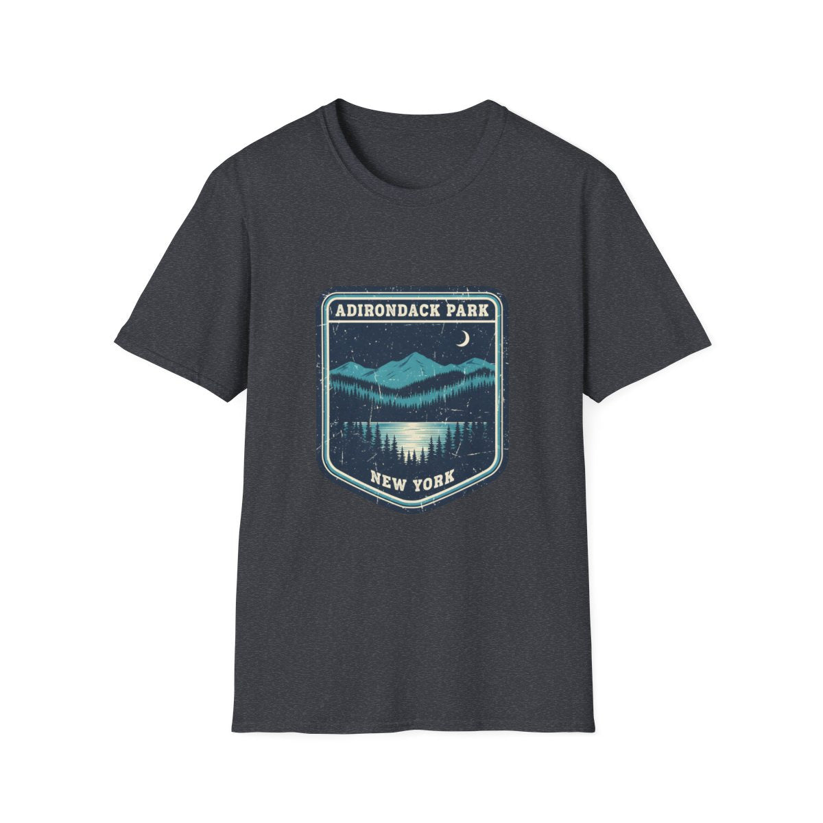 dark heather grey front mockup