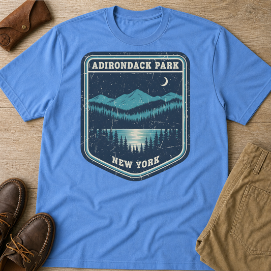 HomeGrown South Adirondack Park New York Mountain Nature Camping Outdoors T-Shirt - Premium Graphic Tee View 1