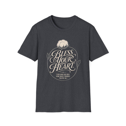 dark heather grey front mockup
