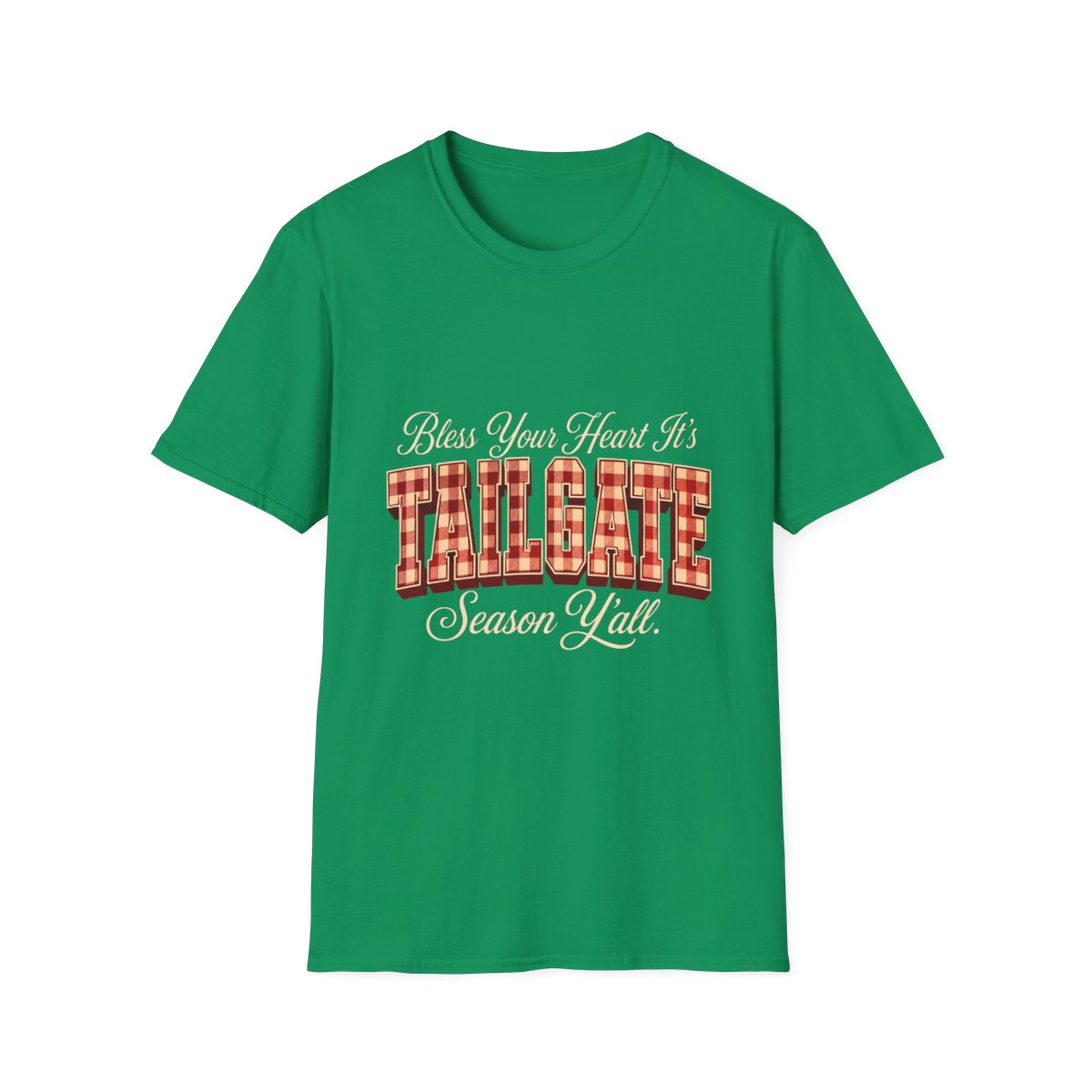 kelly green front mockup