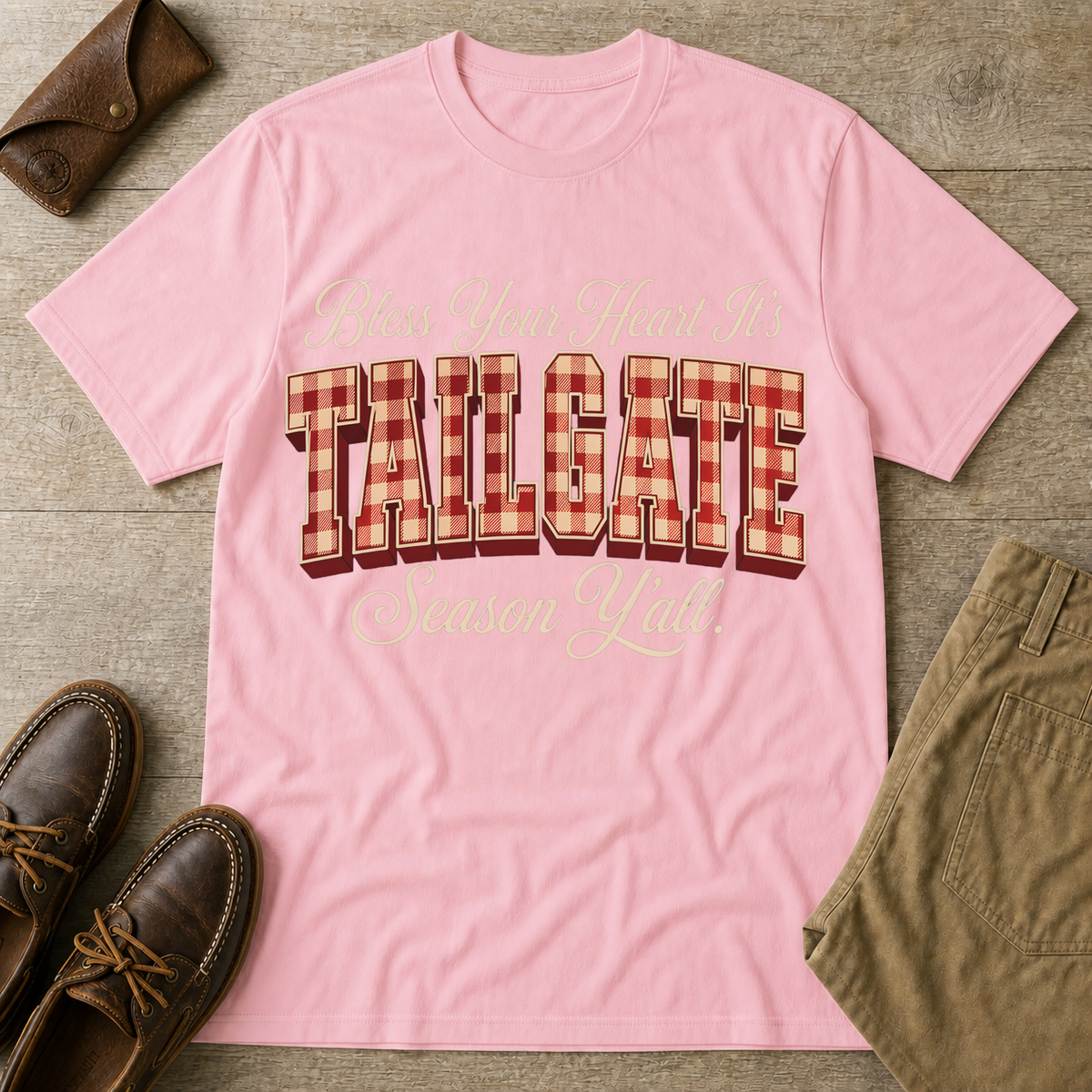 Light Pink custom flatlay mockup