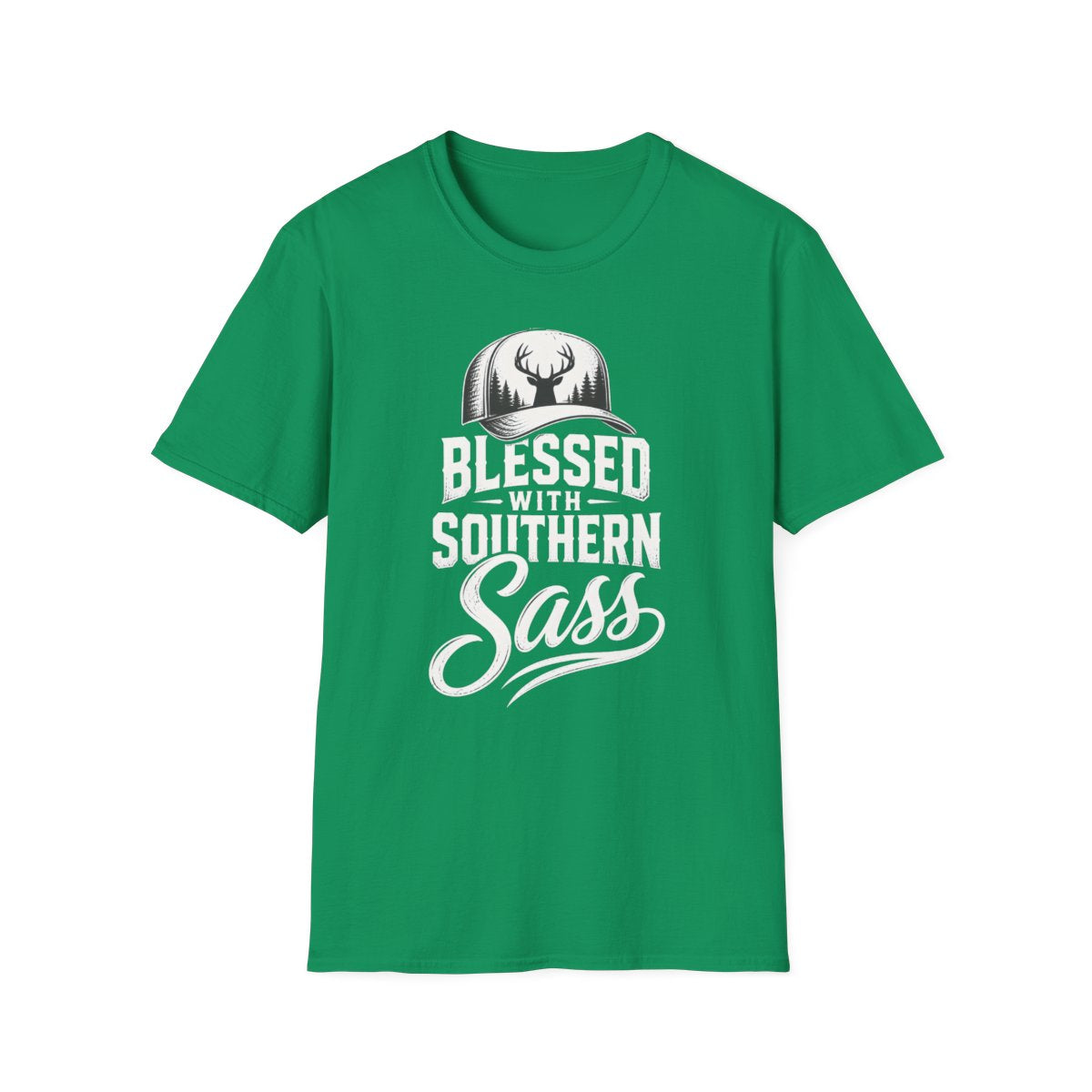 kelly green front mockup