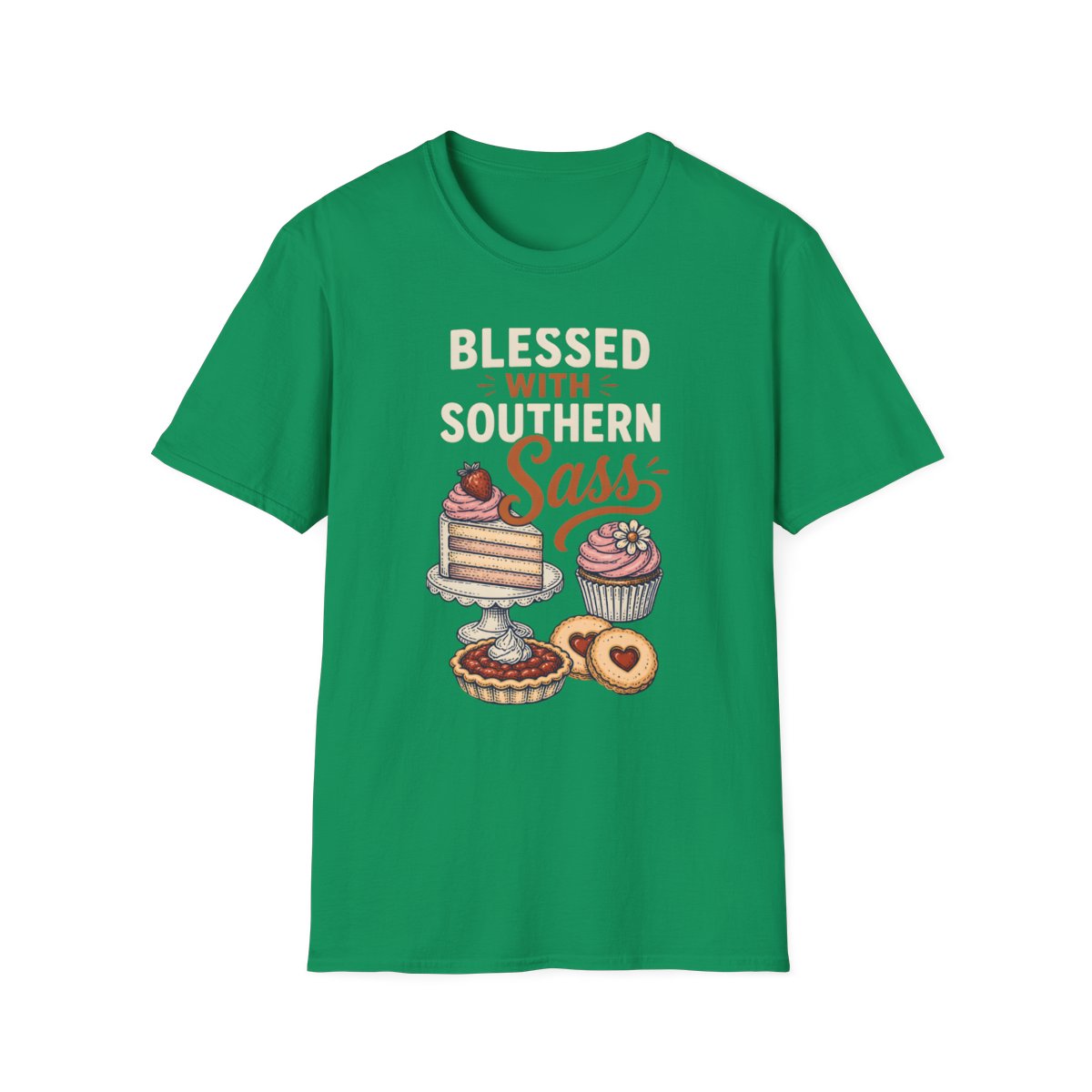 kelly green front mockup