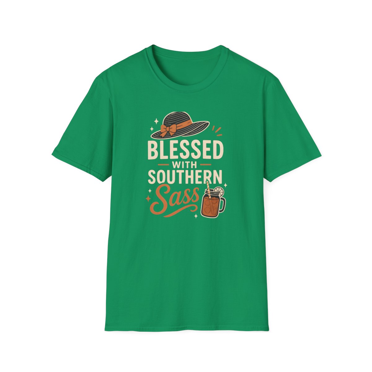 kelly green front mockup