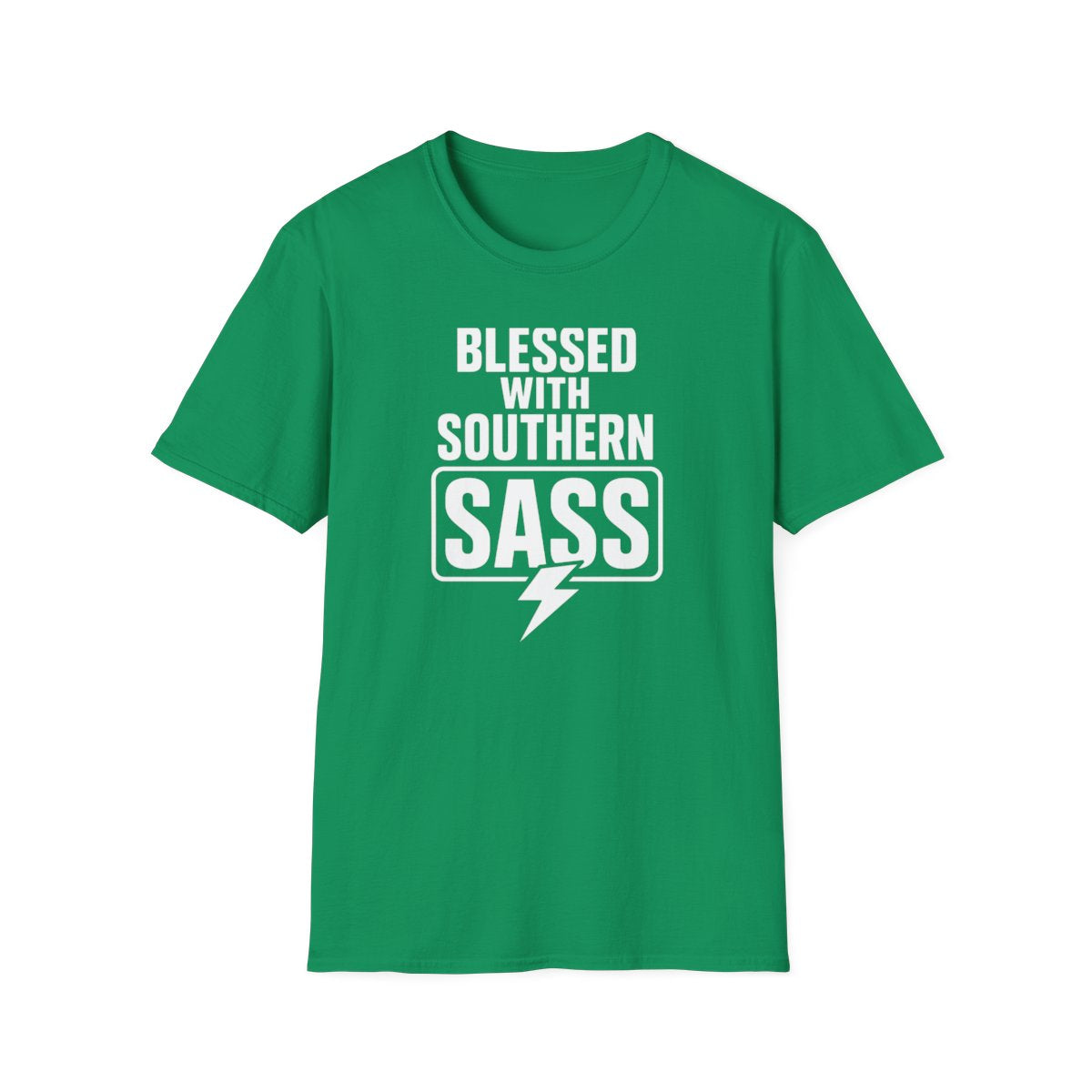kelly green front mockup