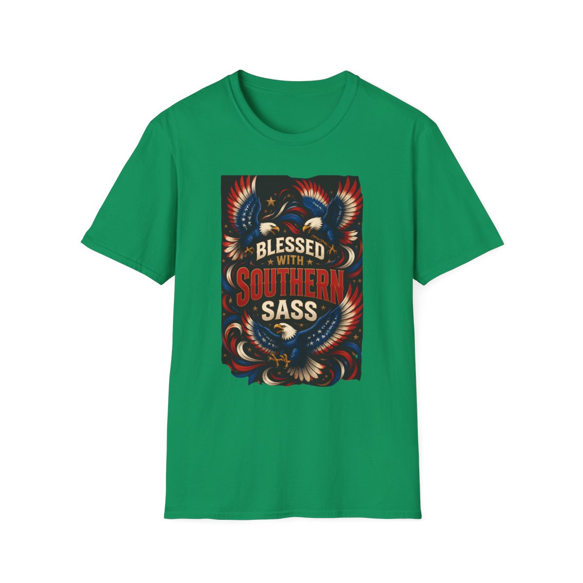 kelly green front mockup