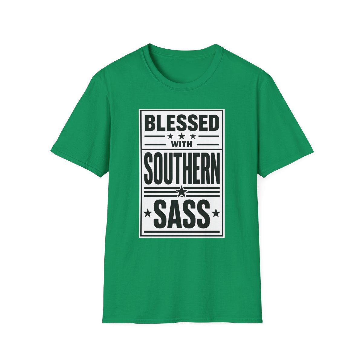 kelly green front mockup