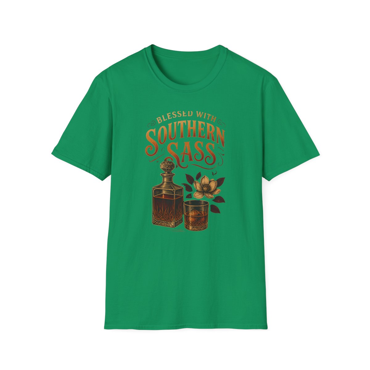 kelly green front mockup