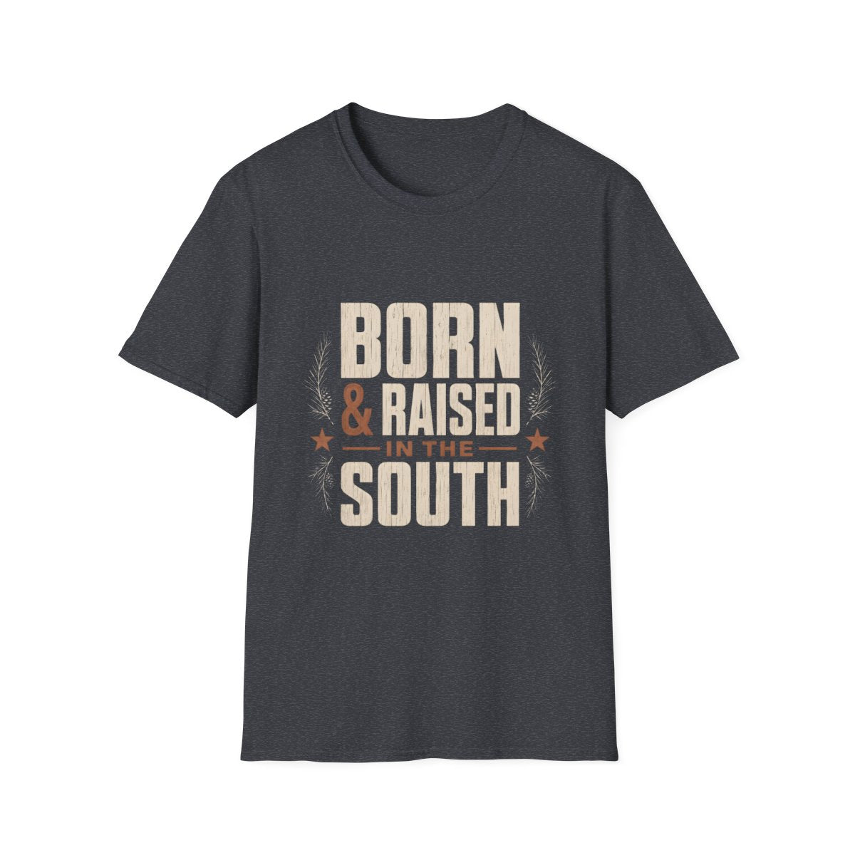 dark heather grey front mockup