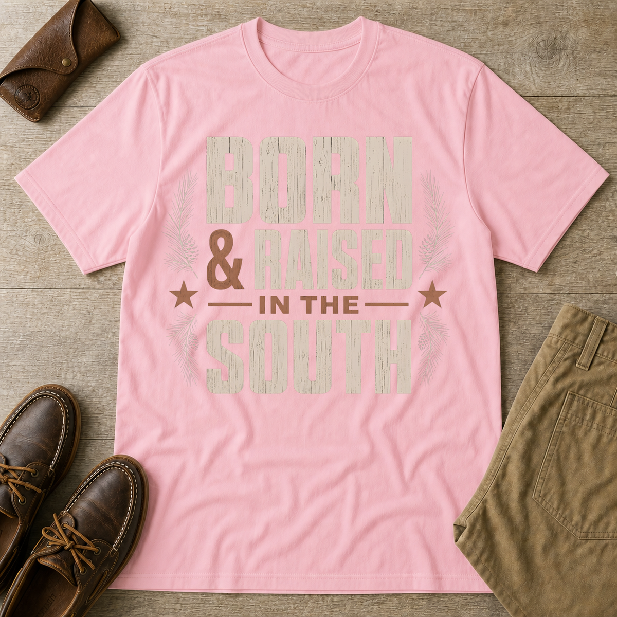 Light Pink custom flatlay mockup