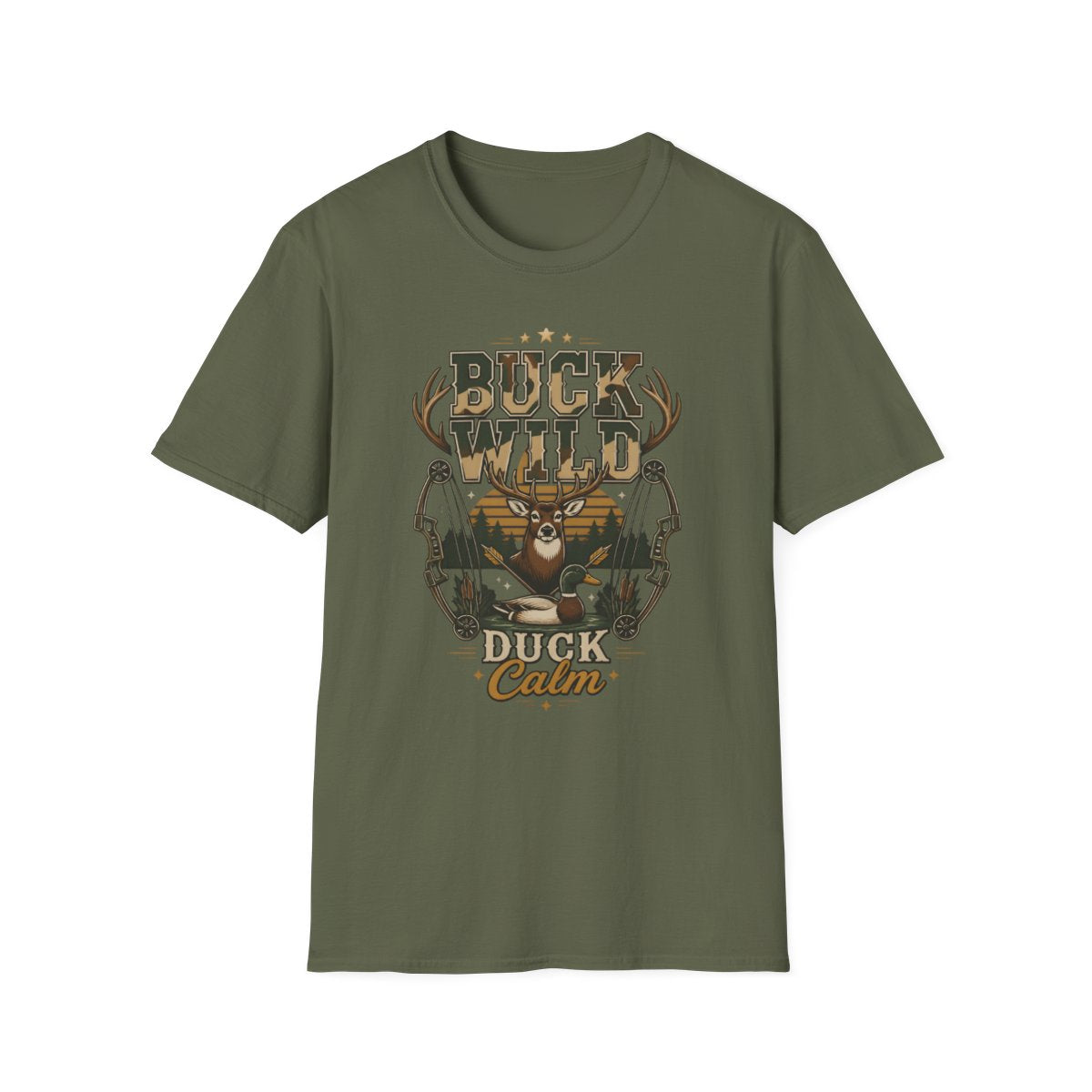 military green front mockup