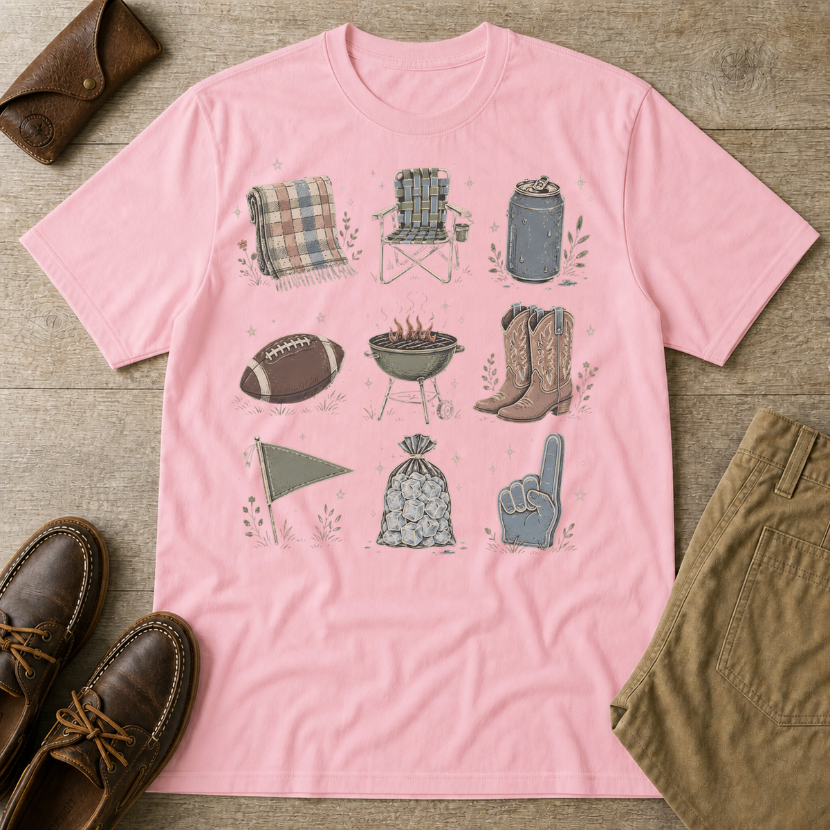 Light Pink custom flatlay mockup