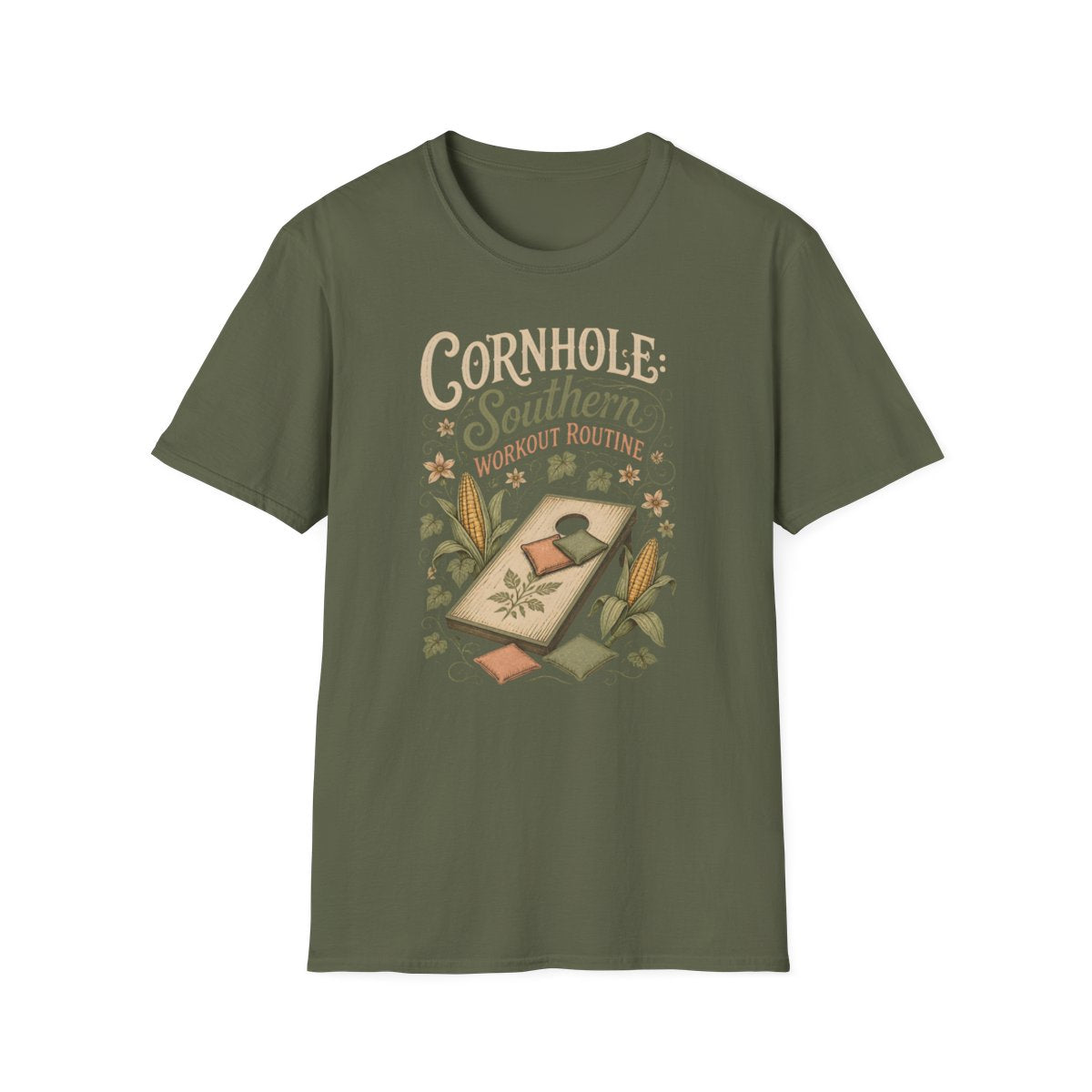 military green front mockup