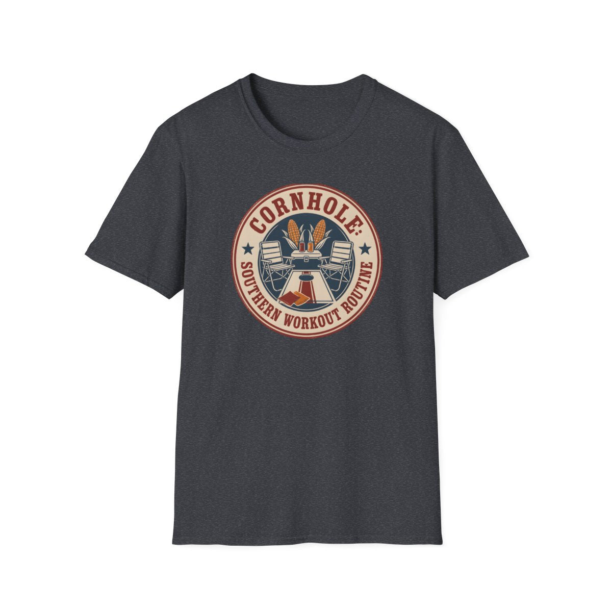 dark heather grey front mockup
